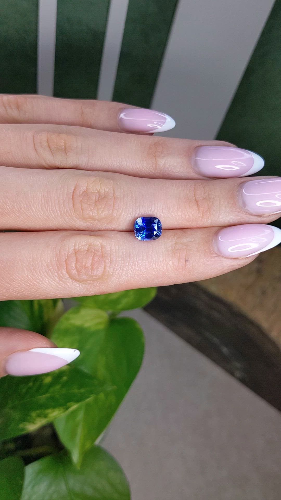 2.84 Ct. Blue Sapphire from Ceylon (Sri Lanka) Size Video