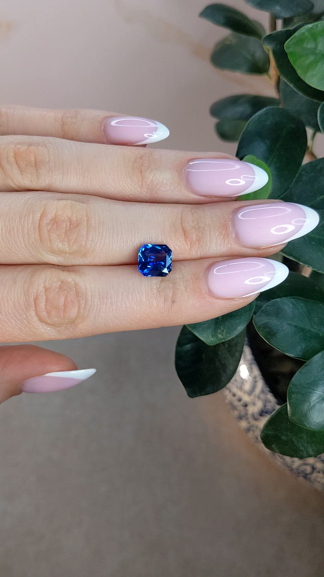 3.03 Ct. Blue Sapphire from Ceylon (Sri Lanka) Size Video