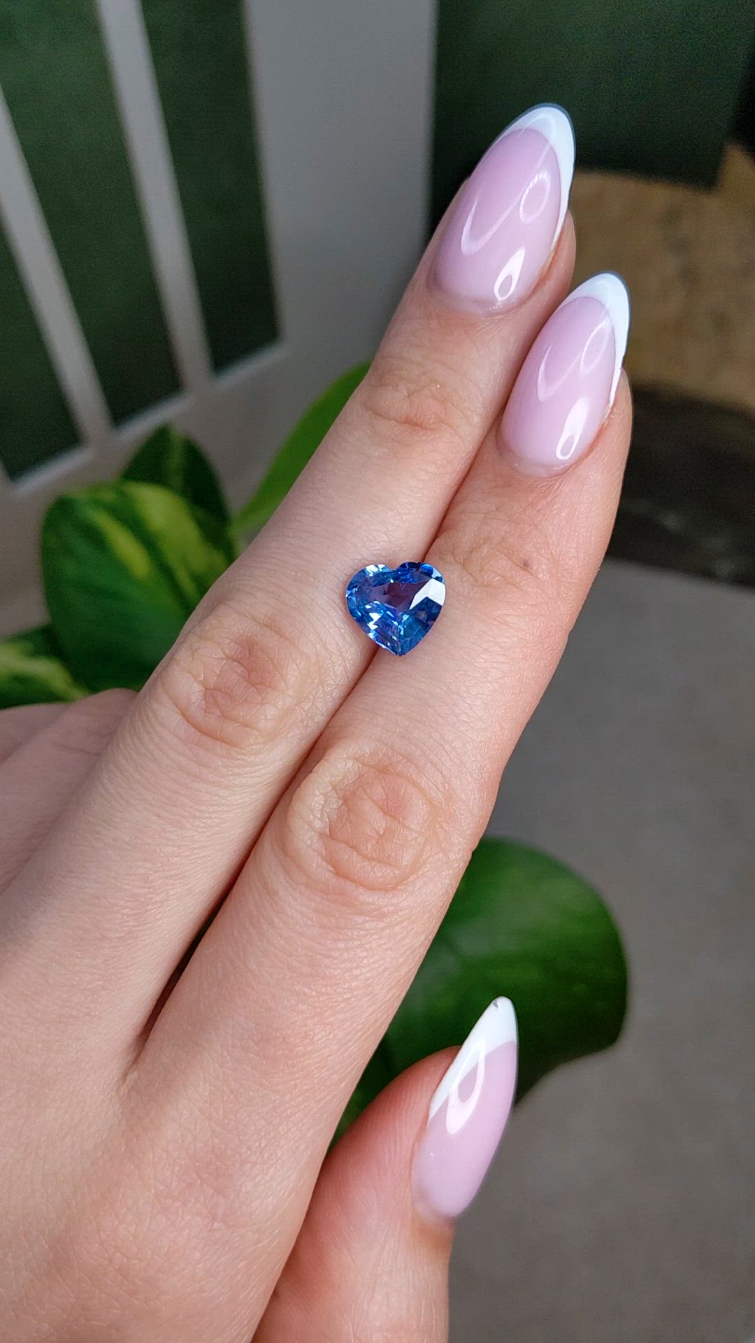 2.74 Ct. Blue Sapphire from Ceylon (Sri Lanka) Size Video