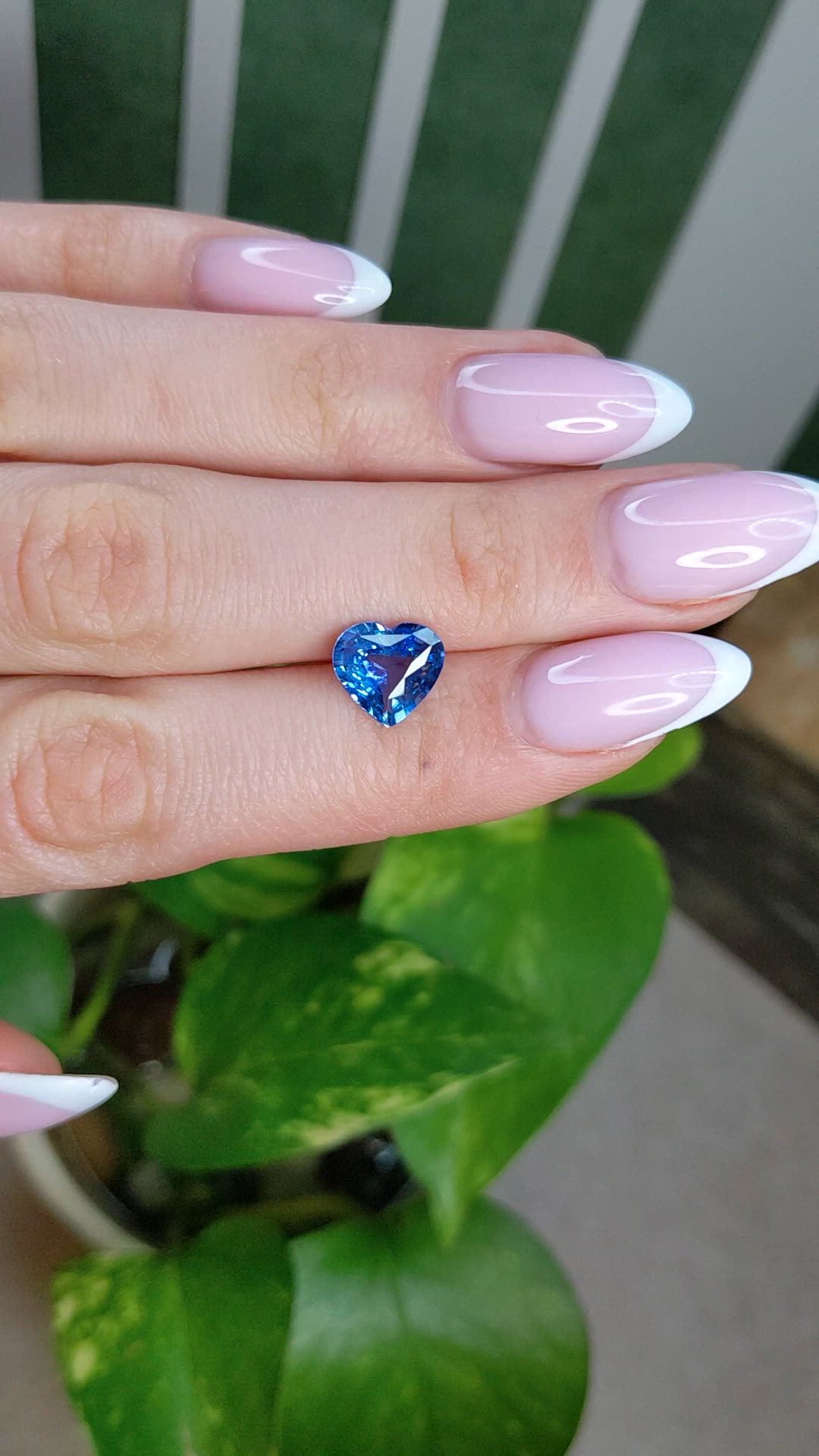 2.74 Ct. Blue Sapphire from Ceylon (Sri Lanka) Size Video