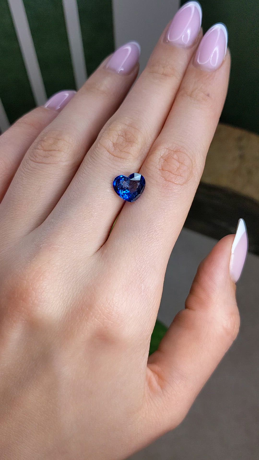 3.08 Ct. Blue Sapphire from Ceylon (Sri Lanka) Size Video