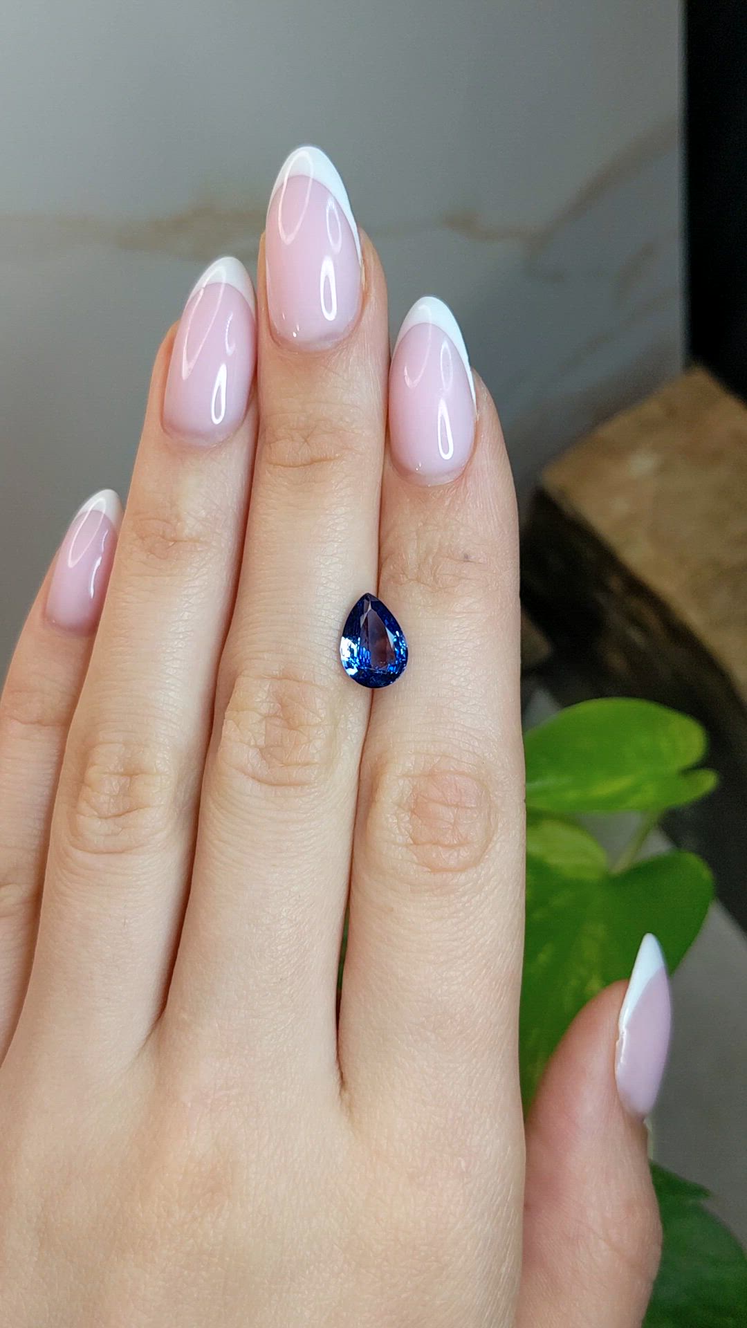 2.52 Ct. Blue Sapphire from Ceylon (Sri Lanka) Size Video