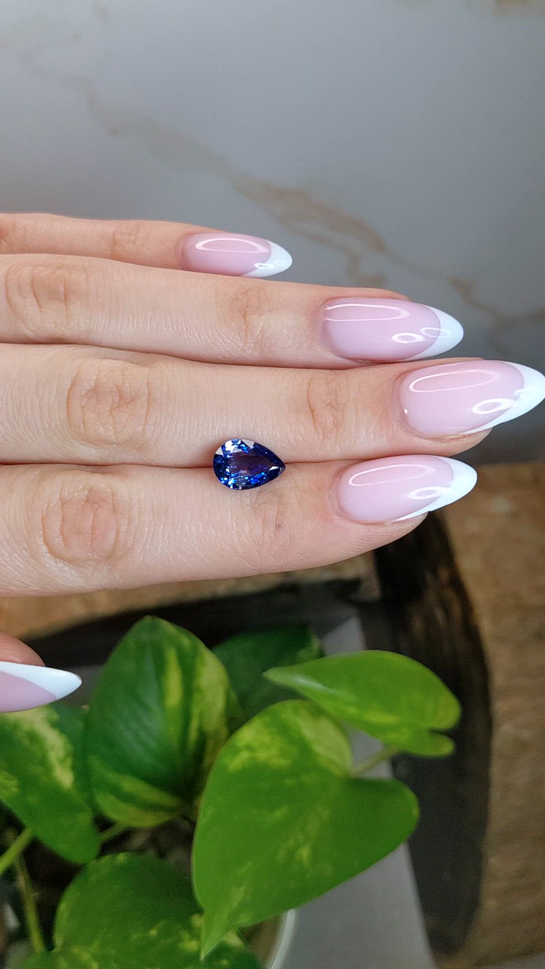 2.52 Ct. Blue Sapphire from Ceylon (Sri Lanka) Size Video