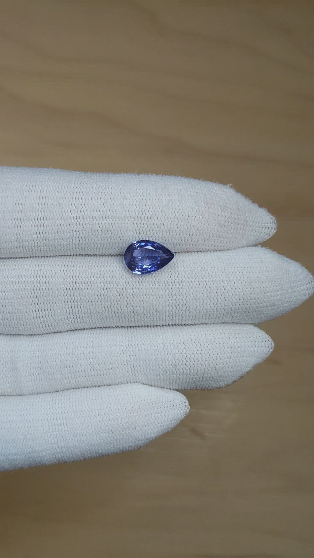 2.52 Ct. Blue Sapphire from Ceylon (Sri Lanka) Size Video