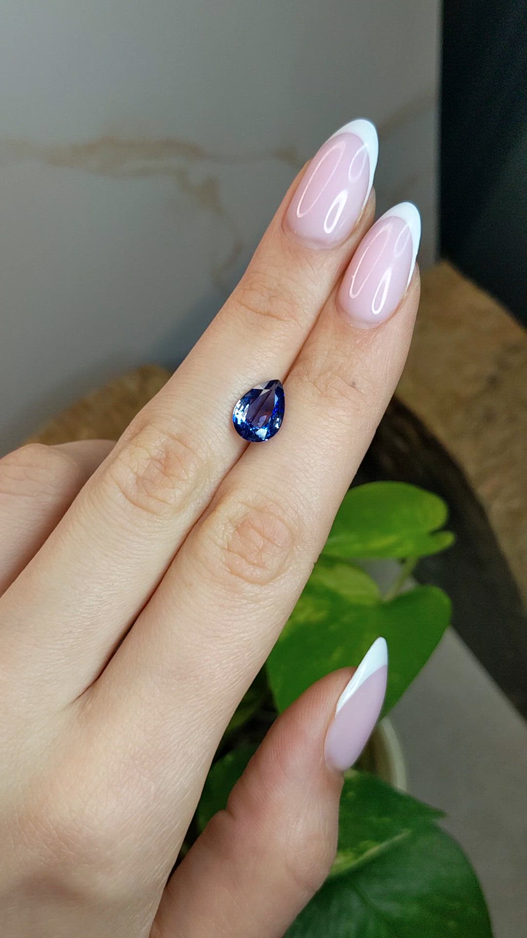 2.52 Ct. Blue Sapphire from Ceylon (Sri Lanka) Size Video