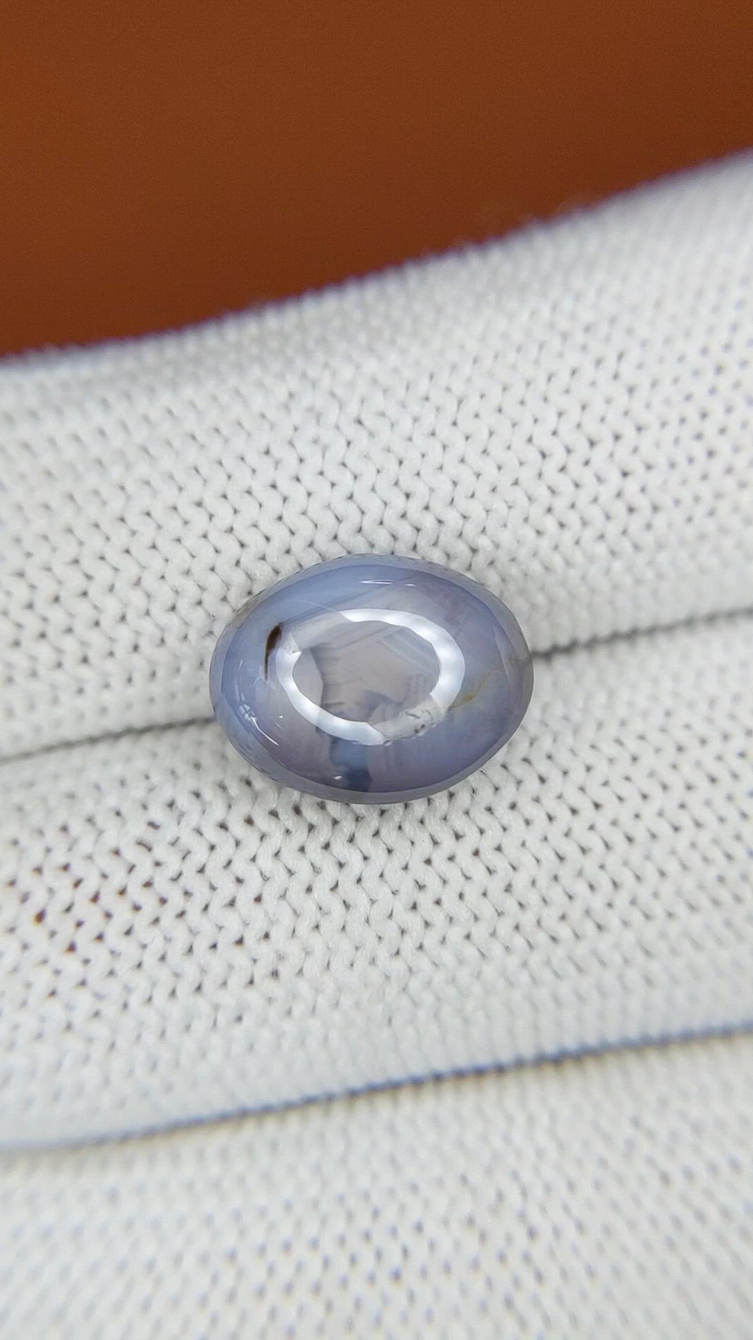 7.36 Ct. Purplish Blue Star Sapphire from Ceylon (Sri Lanka) Size Video