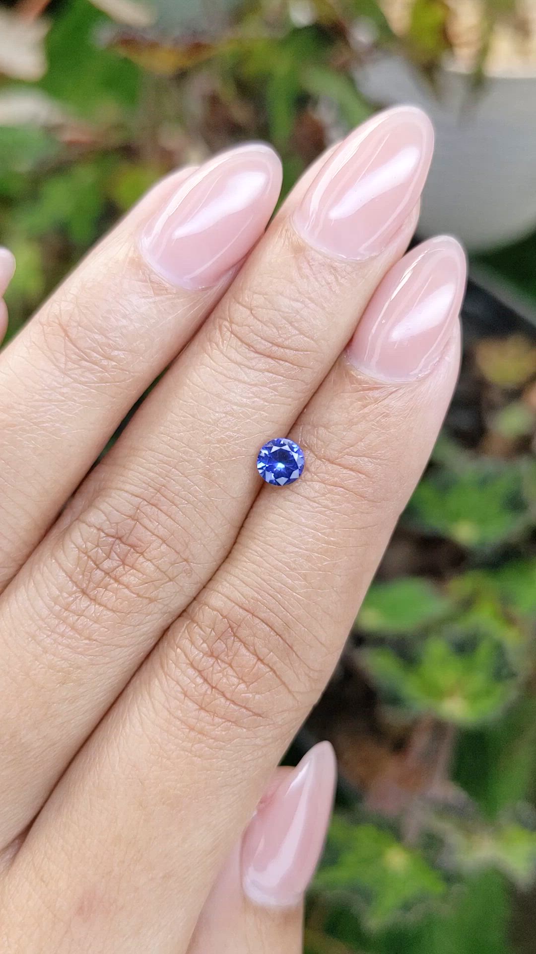 0.46 Ct. Blue Sapphire from Ceylon (Sri Lanka) Size Video