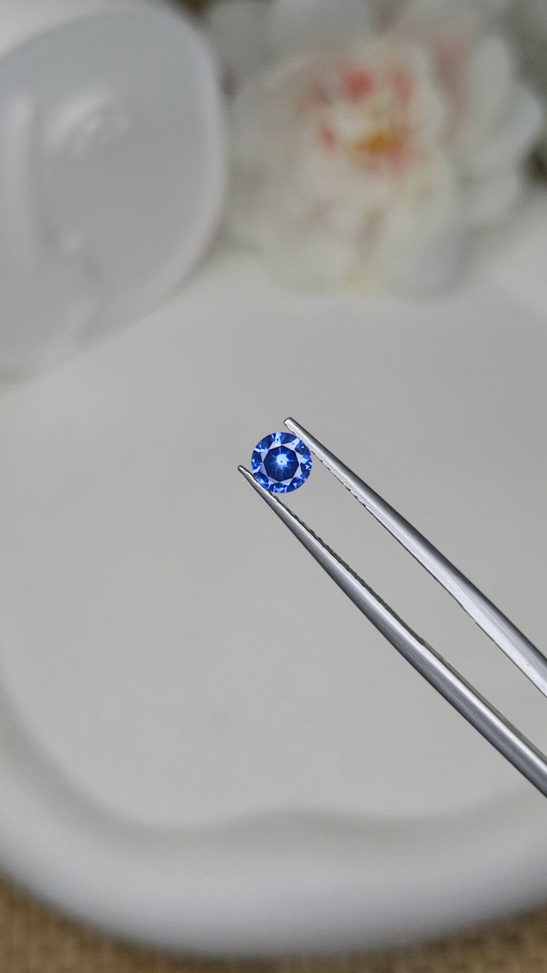 0.46 Ct. Blue Sapphire from Ceylon (Sri Lanka) Size Video
