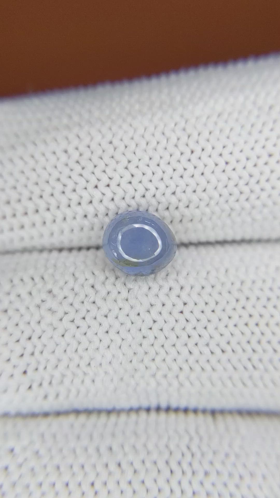 1.60 Ct. Blue Cabochon Sapphire from Ceylon (Sri Lanka) Size Video