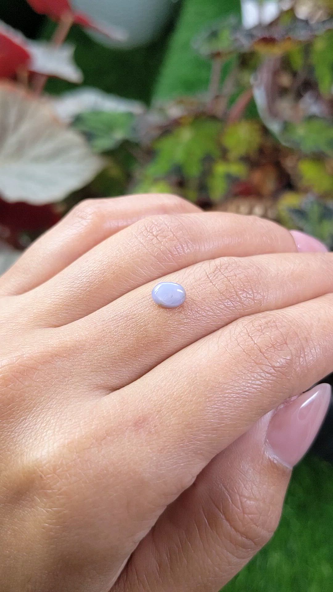1.15 Ct. Bluish Grey Star Sapphire from Ceylon (Sri Lanka) Size Video