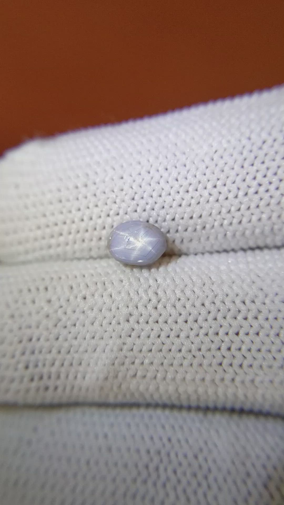 1.15 Ct. Bluish Grey Star Sapphire from Ceylon (Sri Lanka) Size Video