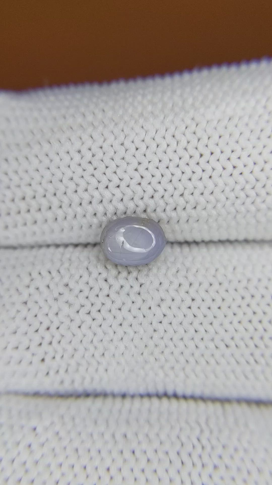 1.15 Ct. Bluish Grey Star Sapphire from Ceylon (Sri Lanka) Size Video