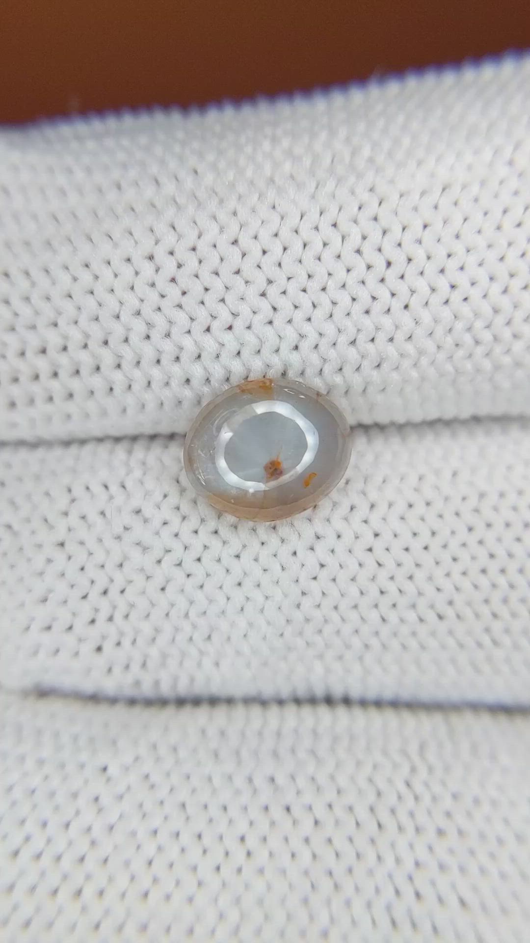 2.40 Ct. Grey Cabochon Sapphire from Ceylon (Sri Lanka) Size Video