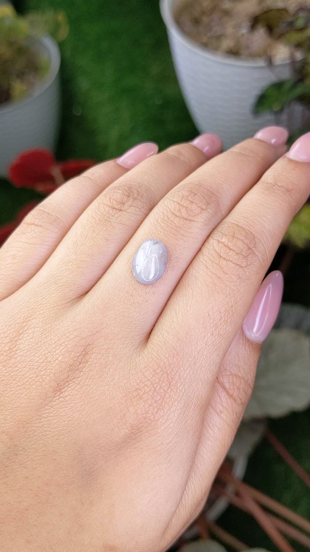 4.12 Ct. Grey Star Sapphire from Ceylon (Sri Lanka) Size Video