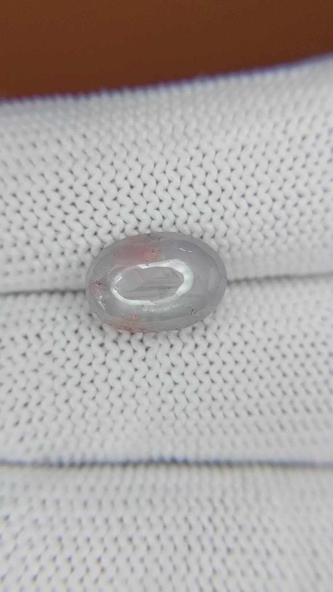4.12 Ct. Grey Star Sapphire from Ceylon (Sri Lanka) Size Video