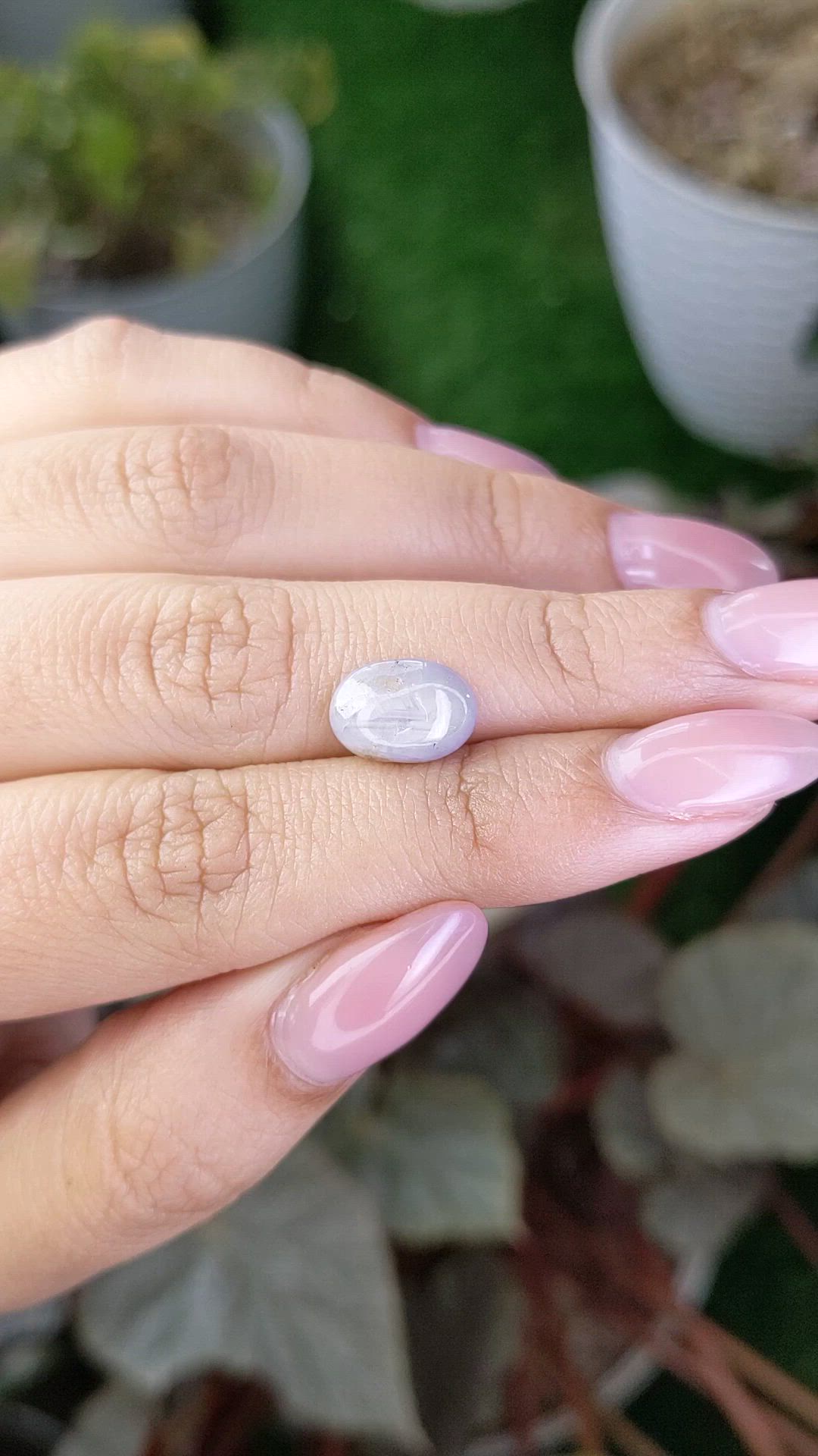 4.12 Ct. Grey Star Sapphire from Ceylon (Sri Lanka) Size Video