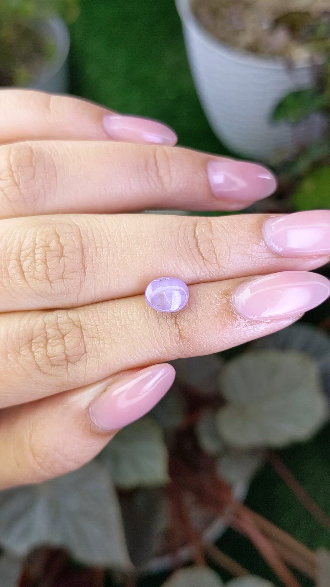 2.28 Ct. Purple Star Sapphire from Ceylon (Sri Lanka) Size Video