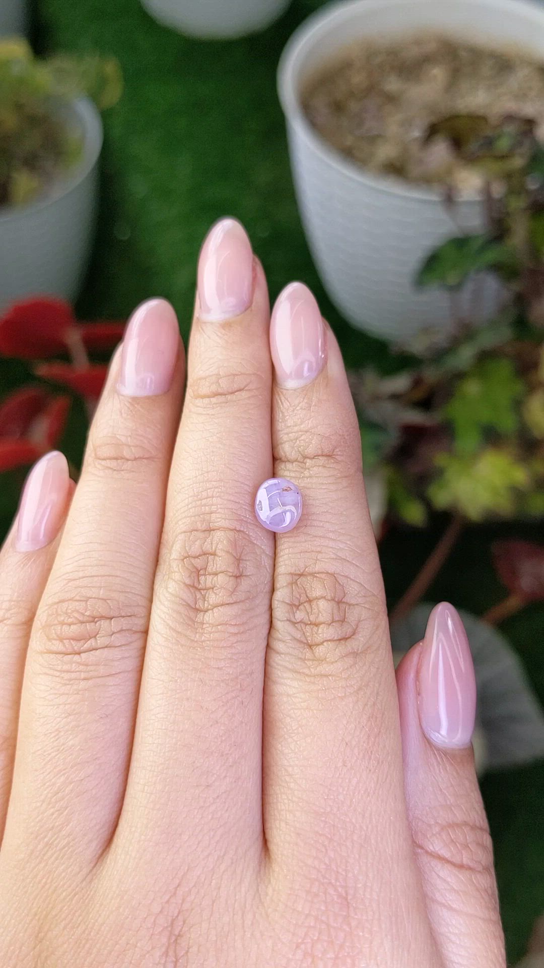 2.28 Ct. Purple Star Sapphire from Ceylon (Sri Lanka) Size Video
