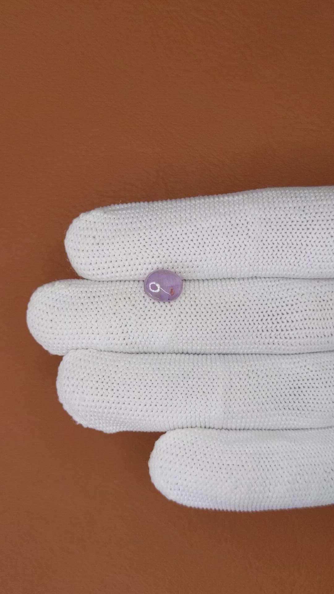 2.28 Ct. Purple Star Sapphire from Ceylon (Sri Lanka) Size Video