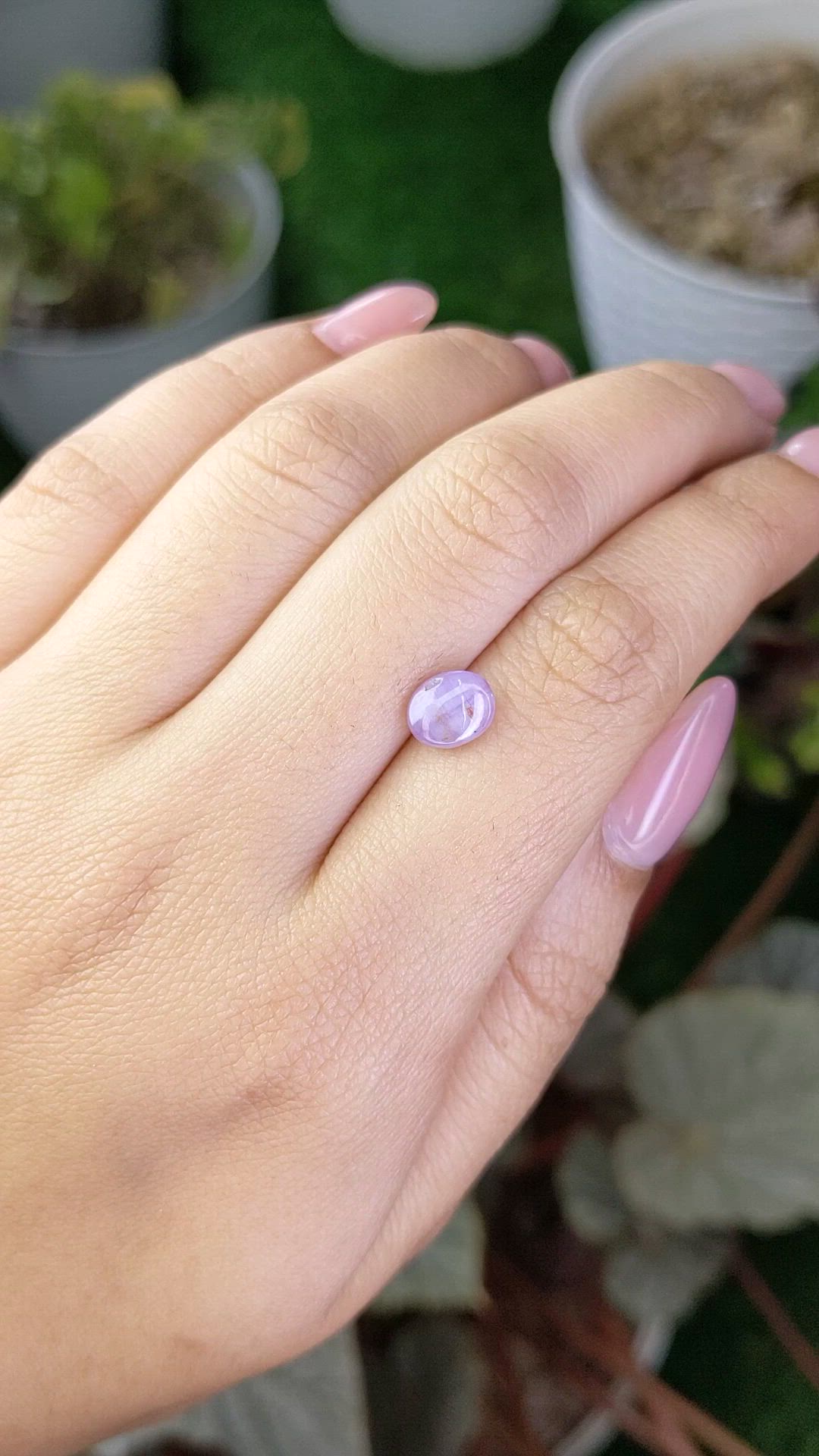 2.28 Ct. Purple Star Sapphire from Ceylon (Sri Lanka) Size Video