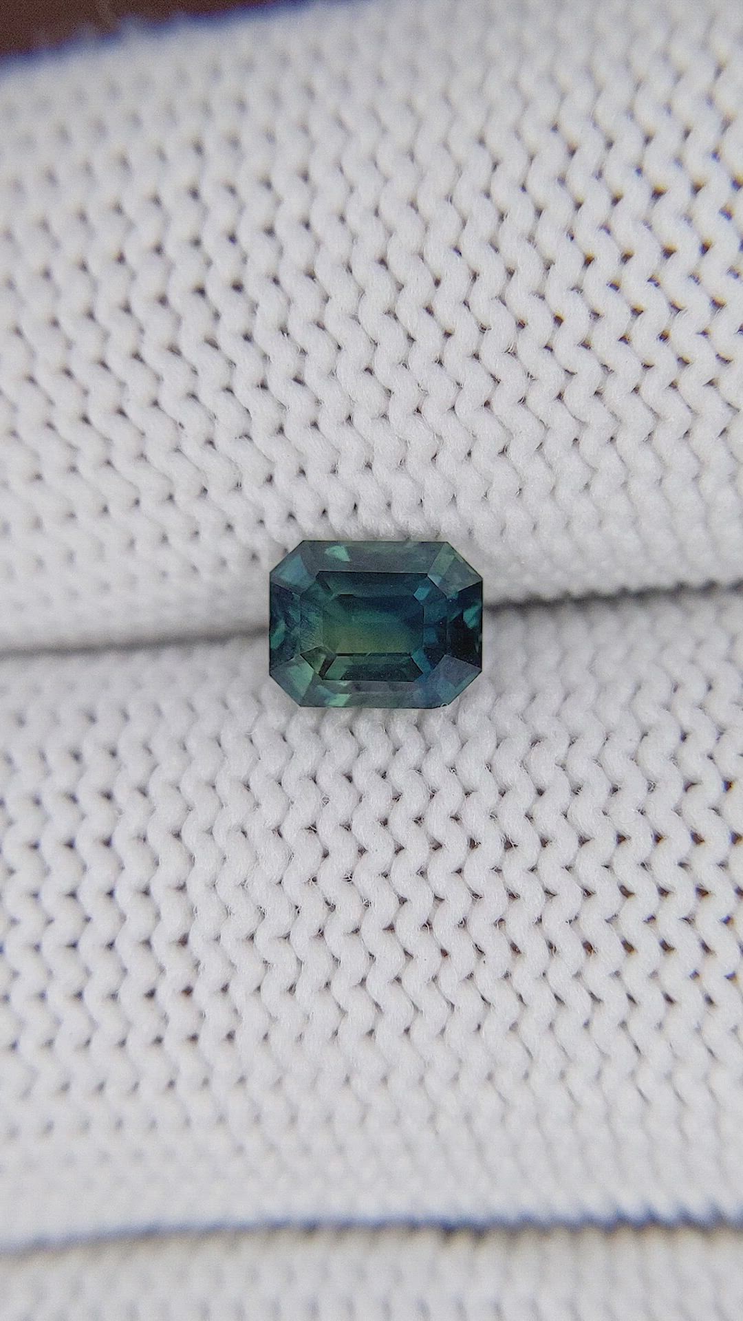 1.03 Ct. Greenish Blue Sapphire from Madagascar Size Video