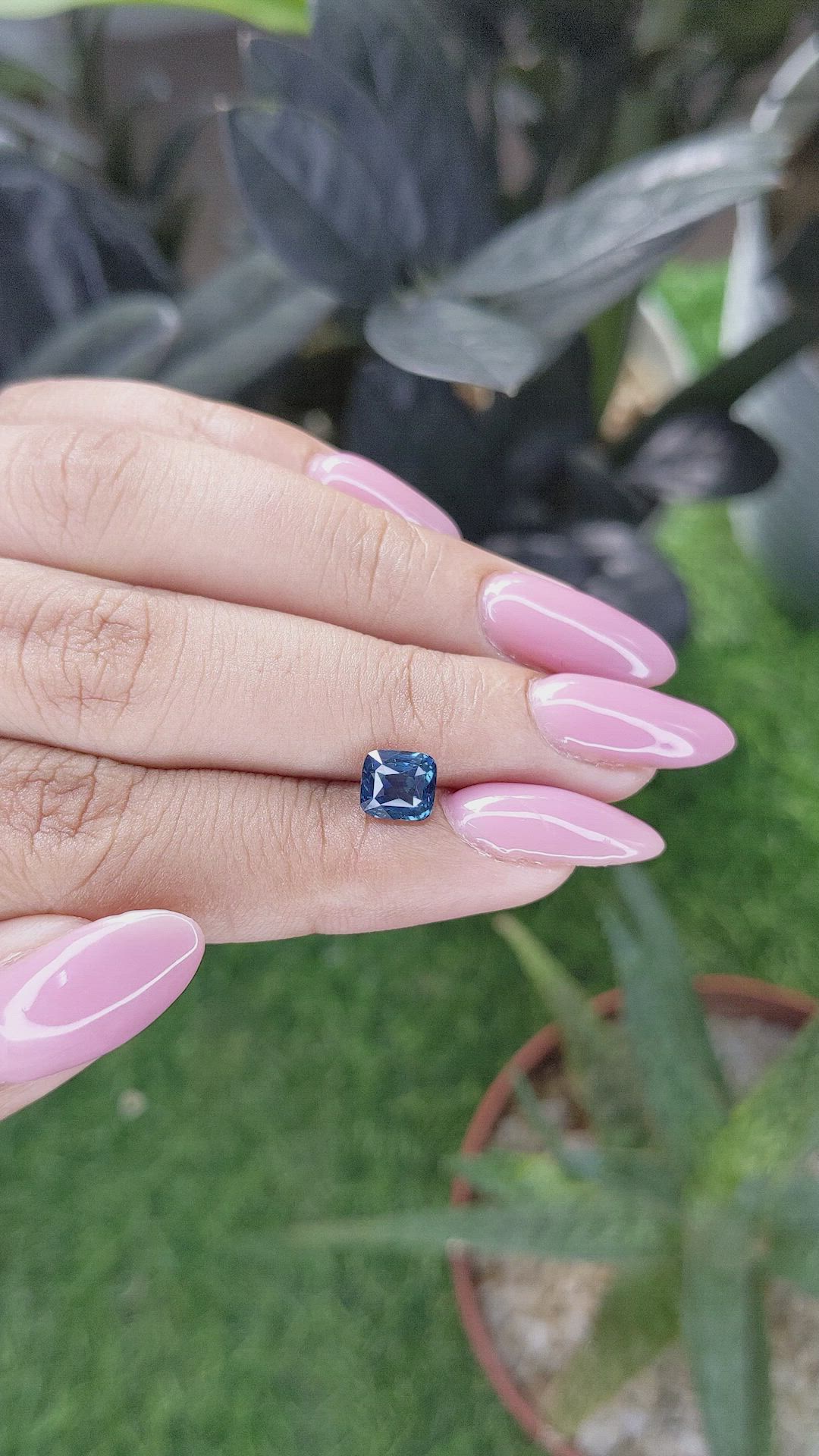 1.56 Ct. Blue Sapphire from Madagascar Size Video