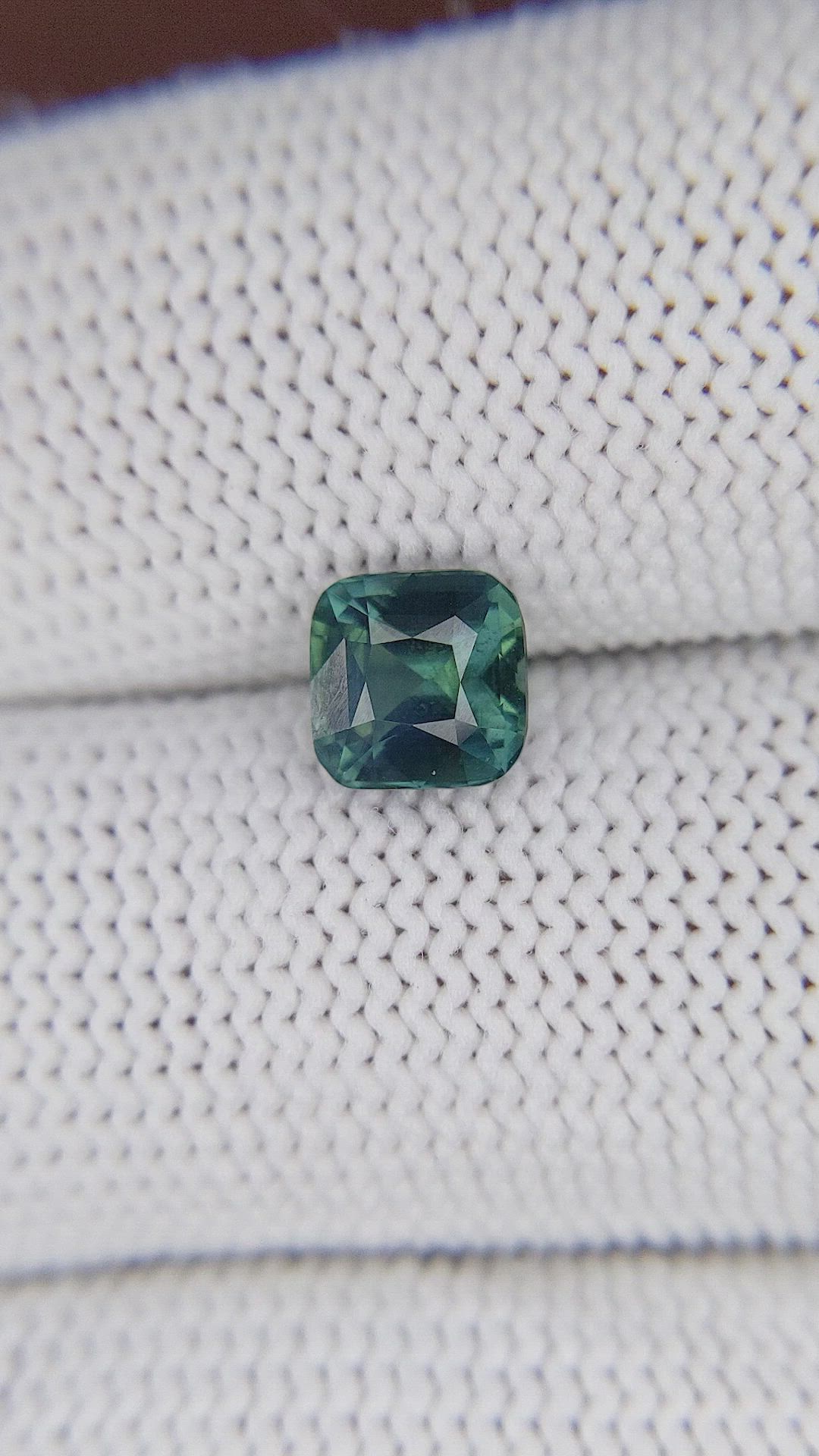 1.51 Ct. Greenish Blue Sapphire from Madagascar Size Video