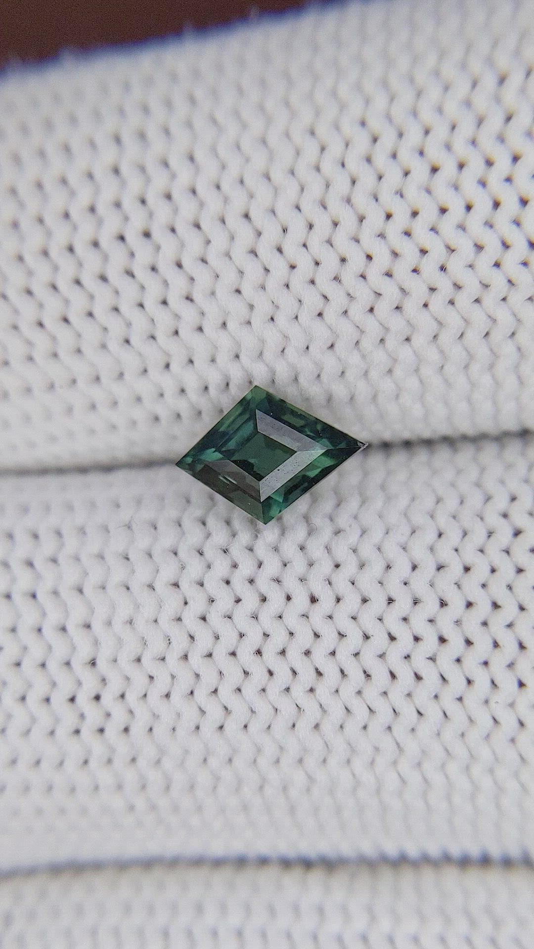 0.84 Ct. Bluish Green Sapphire from Madagascar Size Video