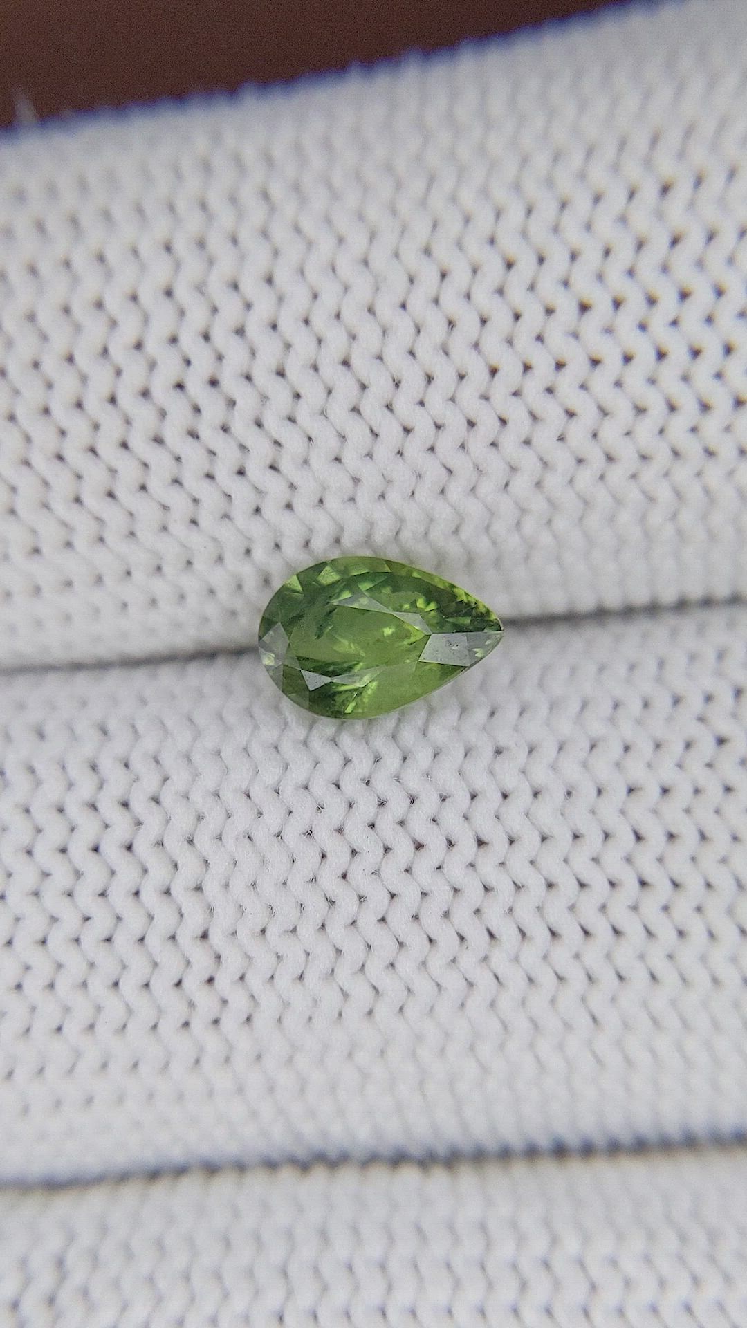 0.99 Ct. Green Sapphire from Madagascar Size Video