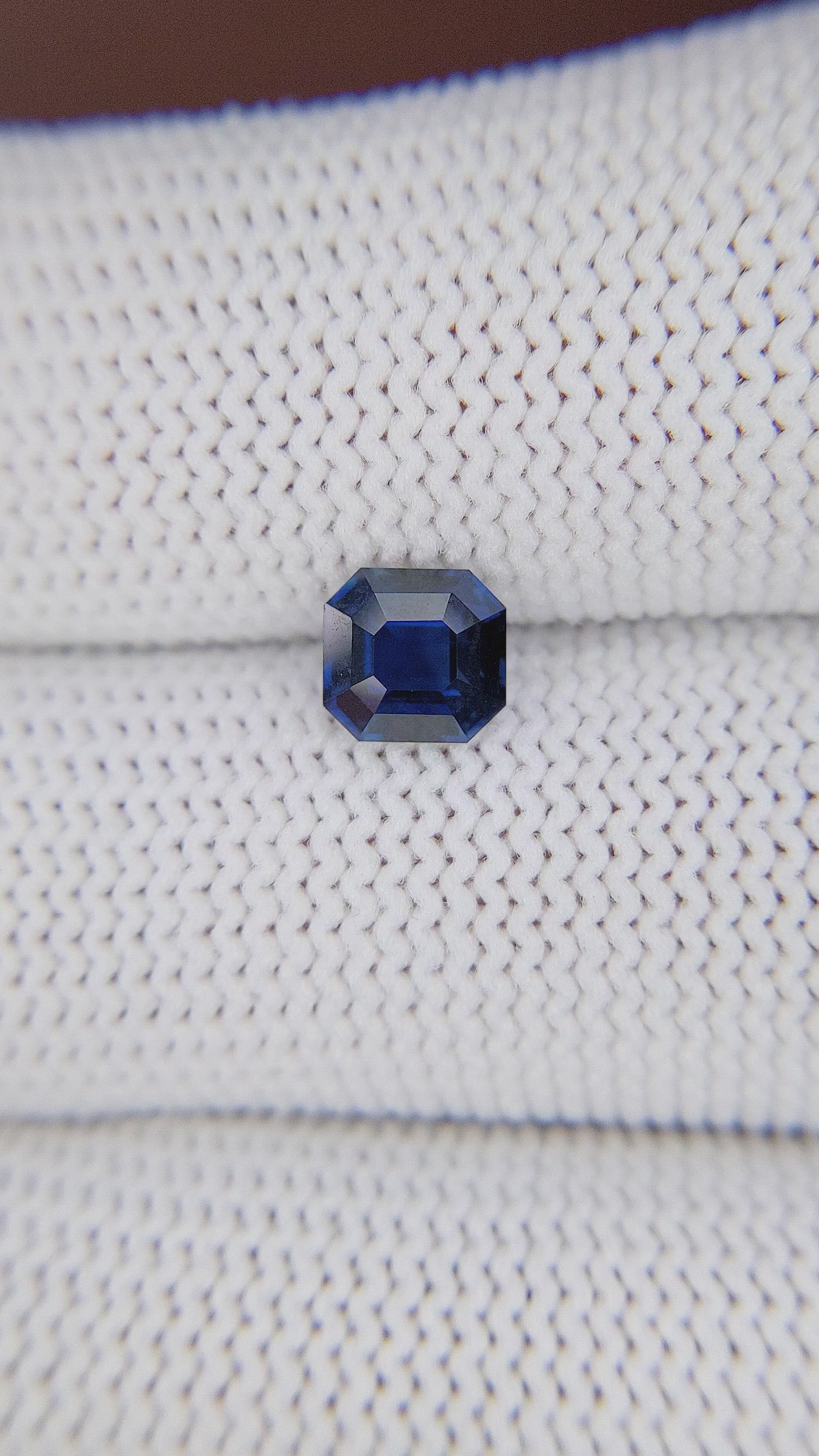 1.15 Ct. Blue Sapphire from Madagascar Size Video