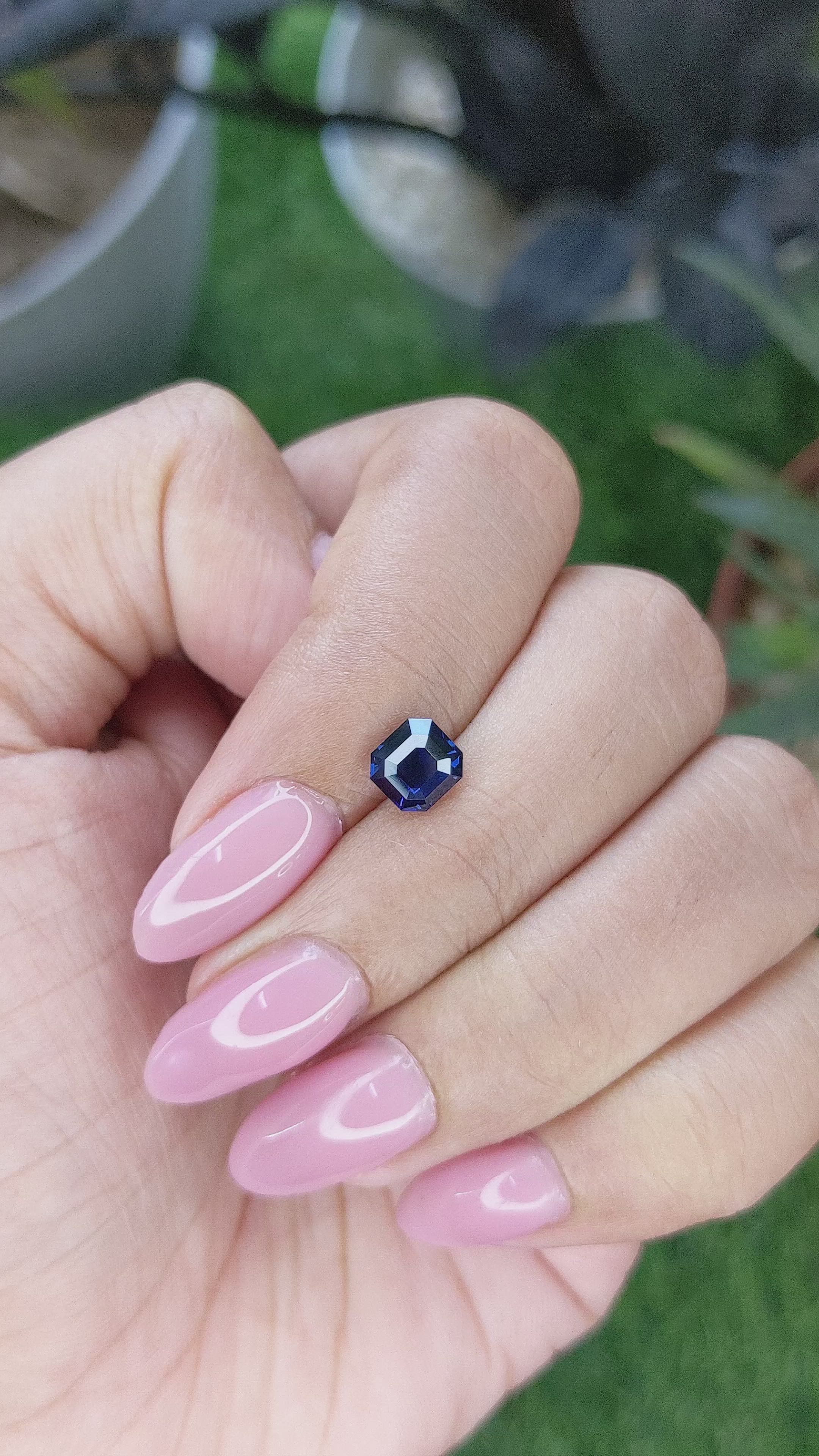 1.15 Ct. Blue Sapphire from Madagascar Size Video
