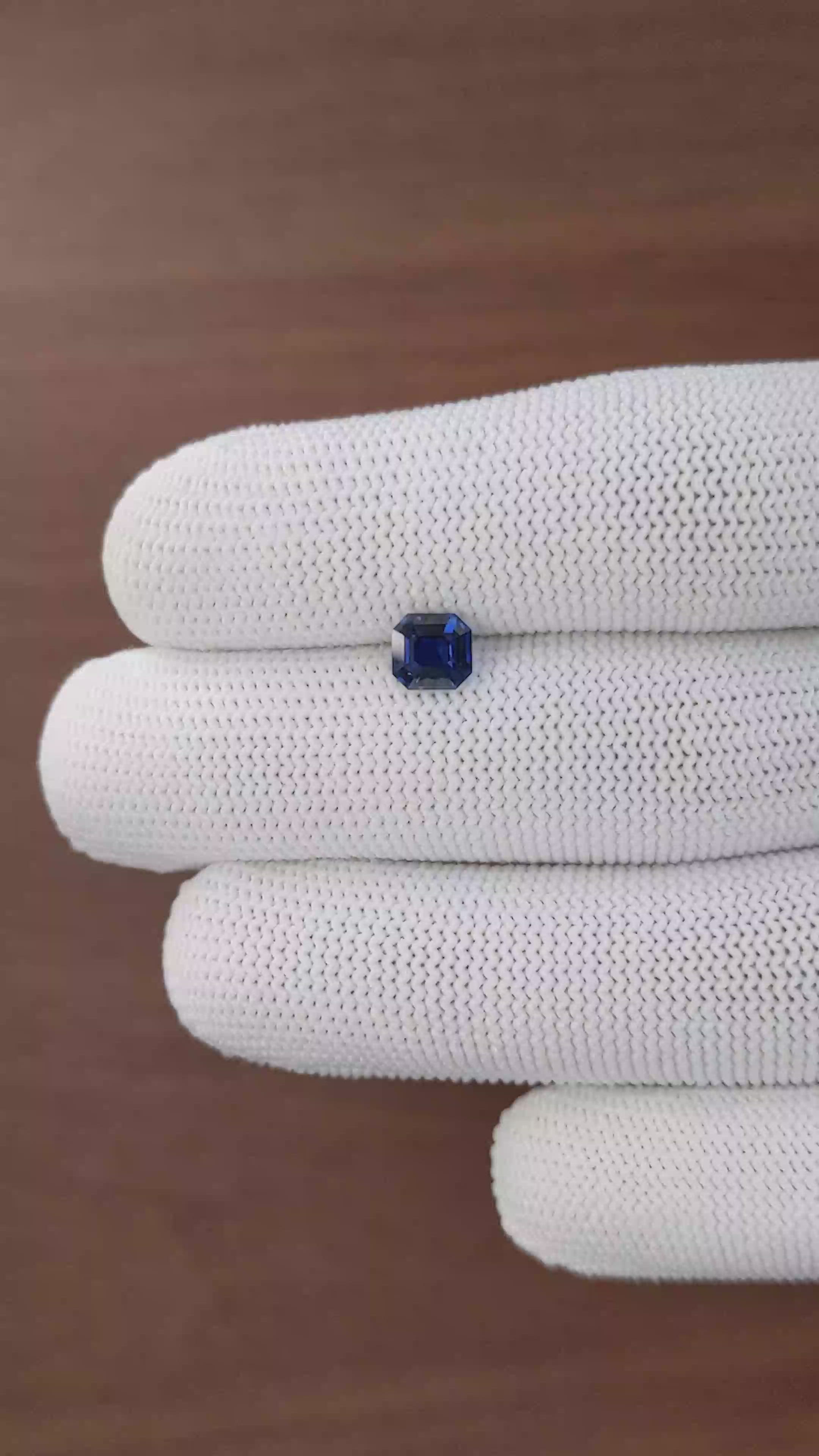 1.15 Ct. Blue Sapphire from Madagascar Size Video