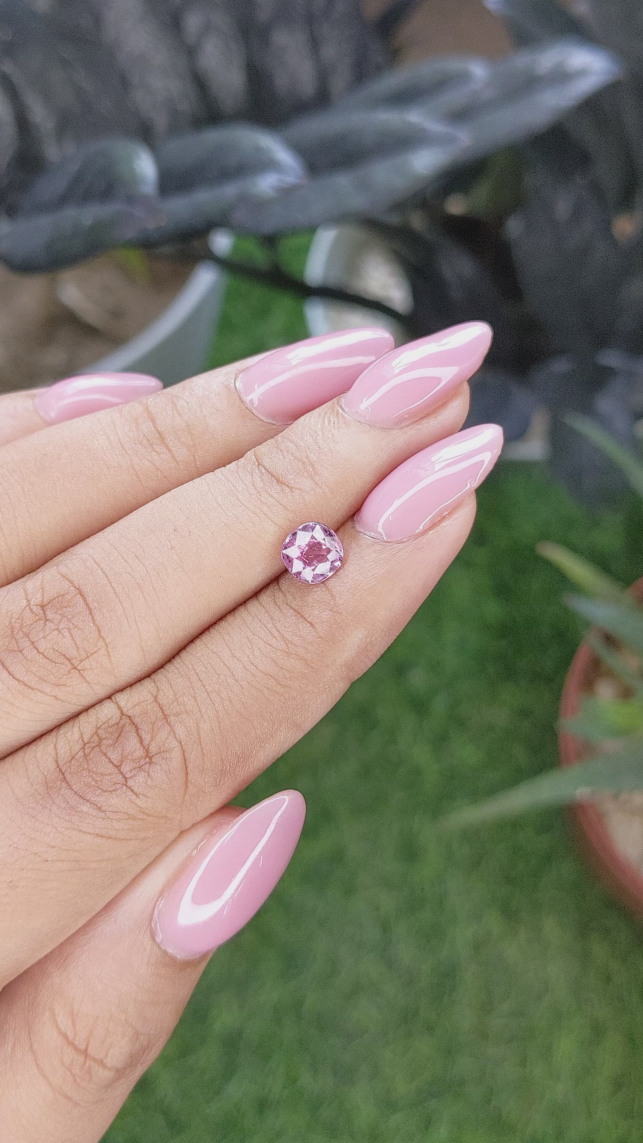 1.09 Ct. Pink Sapphire from Madagascar Size Video