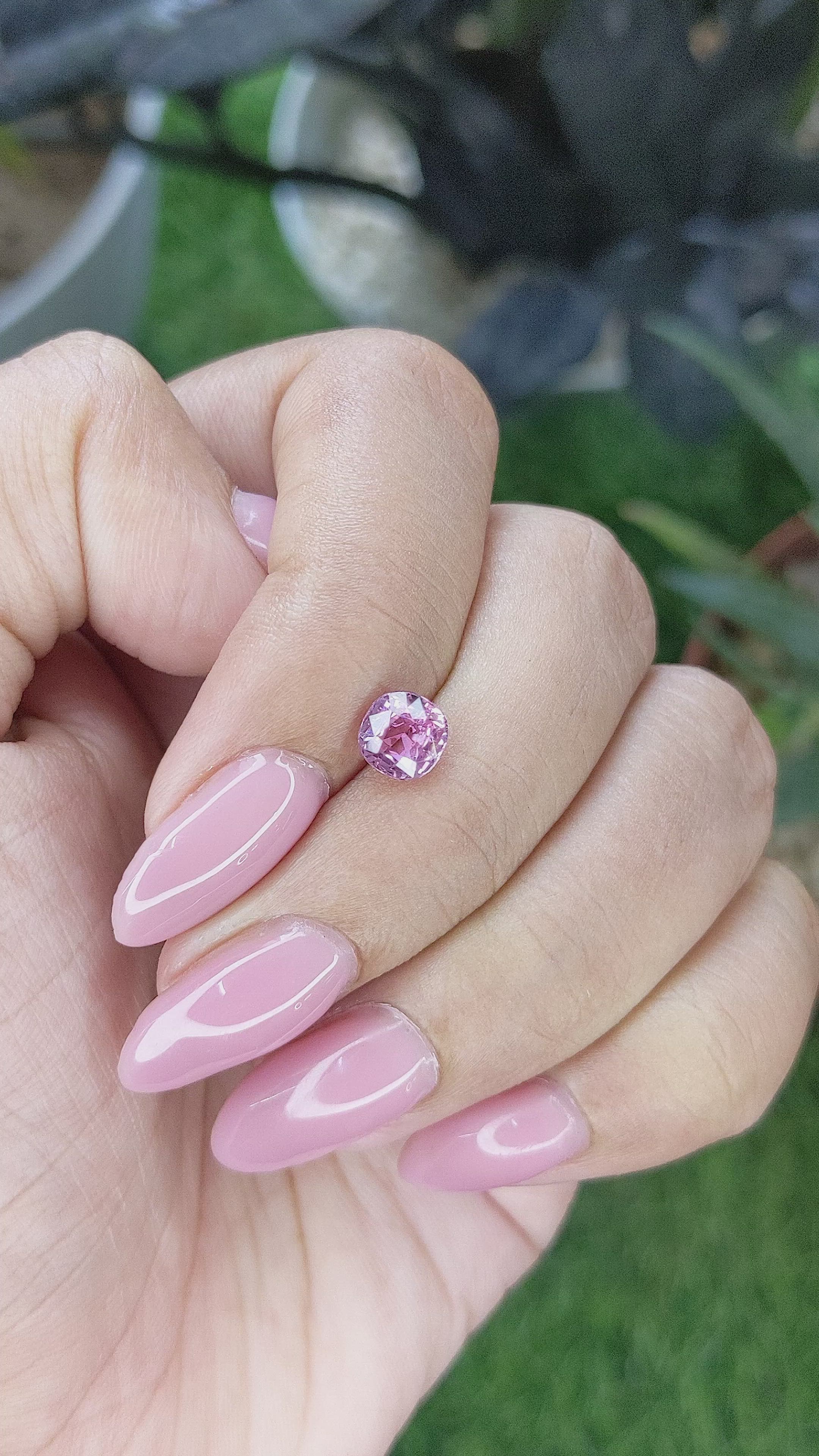1.09 Ct. Pink Sapphire from Madagascar Size Video