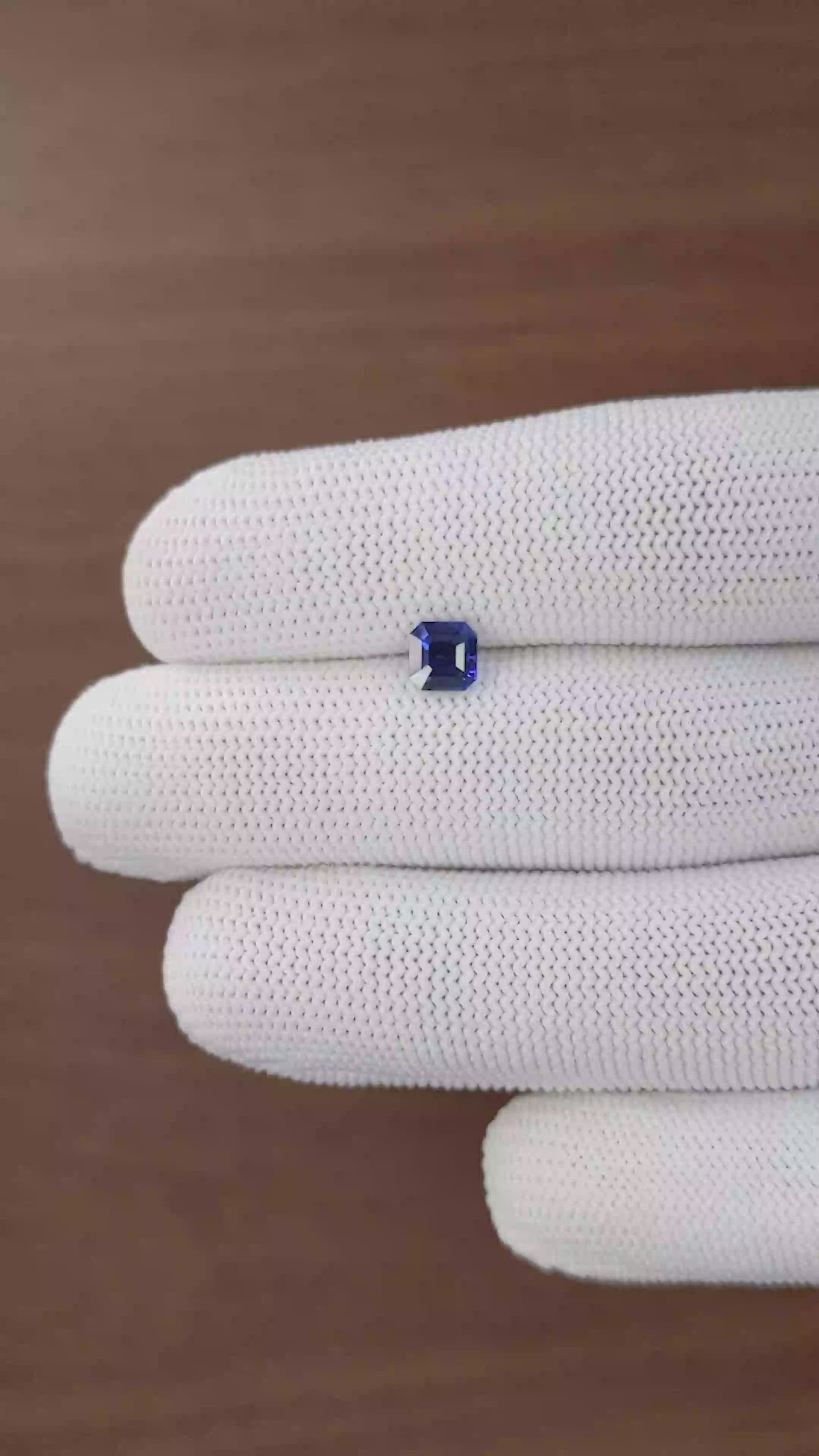 1.03 Ct. Blue Sapphire from Madagascar Size Video