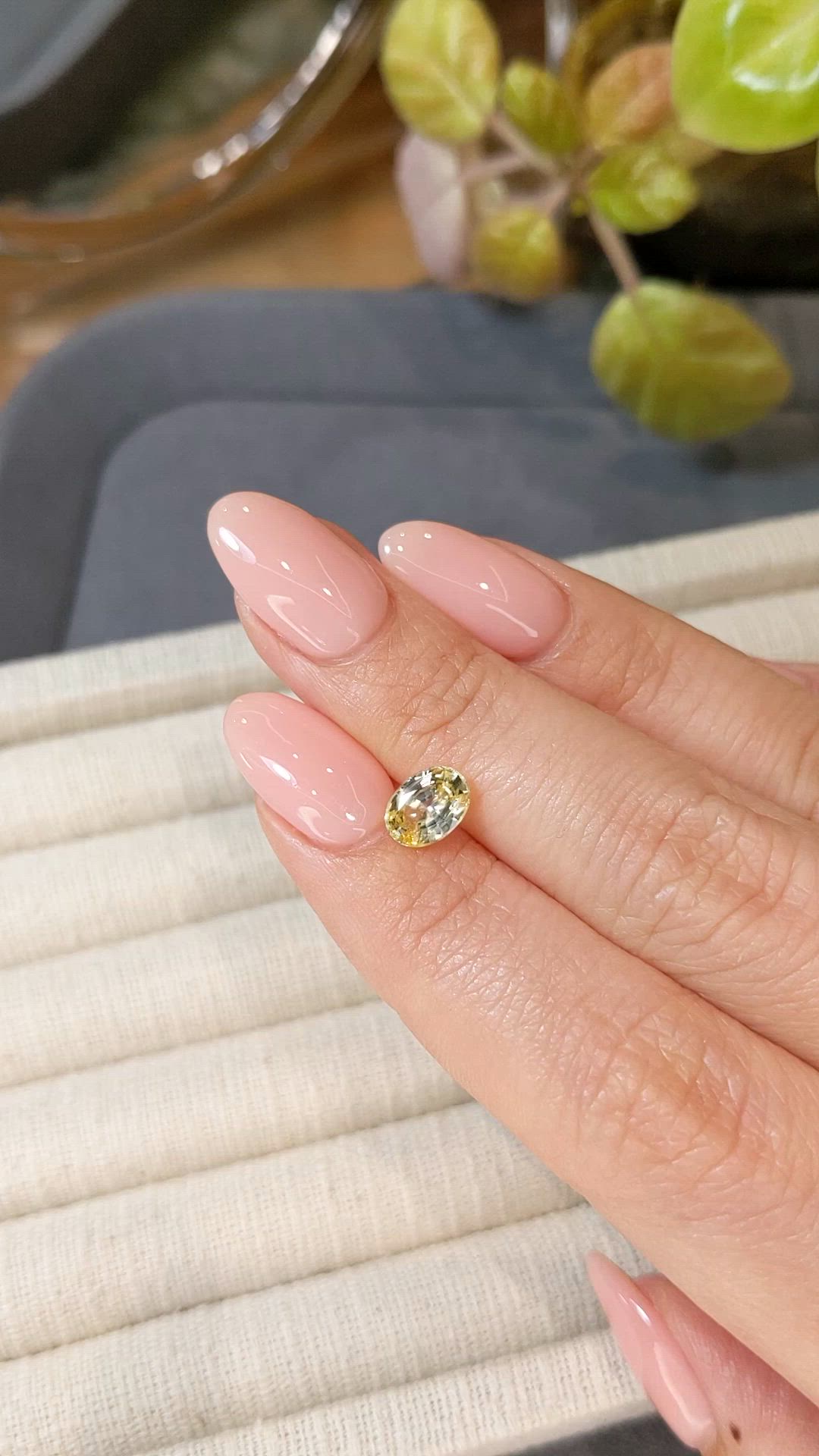1.38 Ct. Yellow Sapphire from Ceylon (Sri Lanka) Size Video