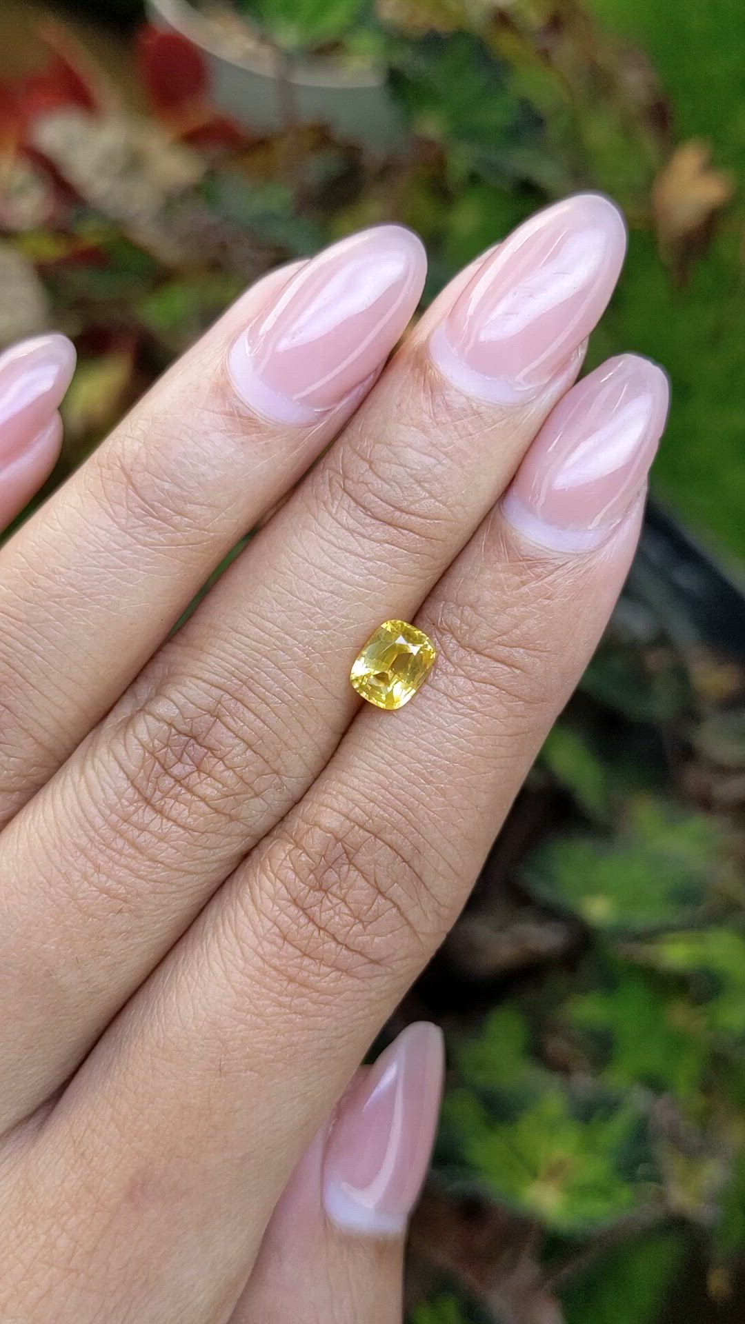 1.17 Ct. Yellow Sapphire from Ceylon (Sri Lanka) Size Video