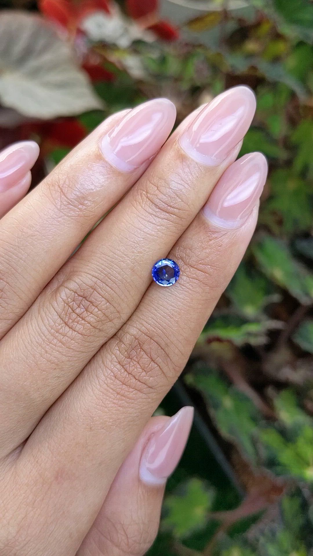 0.63 Ct. Blue Sapphire from Ceylon (Sri Lanka) Size Video