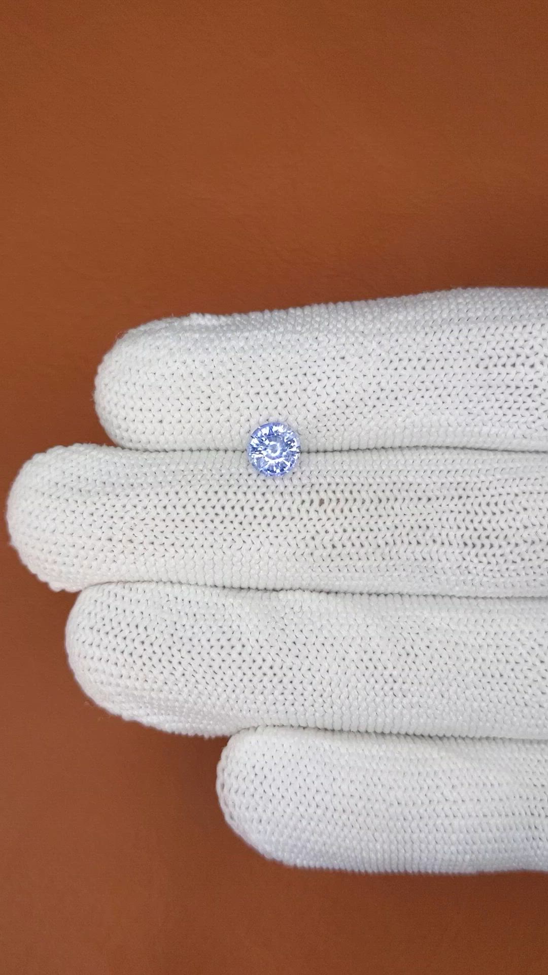 1.00 Ct. Blue Sapphire from Ceylon (Sri Lanka) Size Video