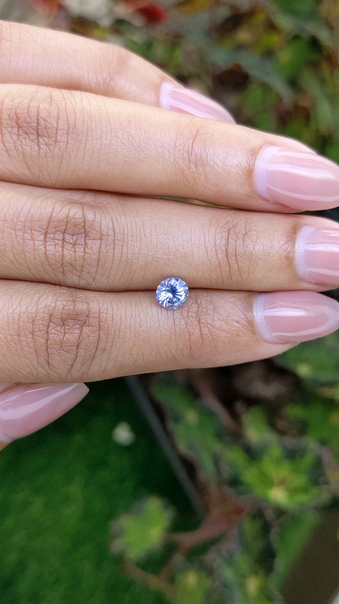 0.80 Ct. Blue Sapphire from Ceylon (Sri Lanka) Size Video