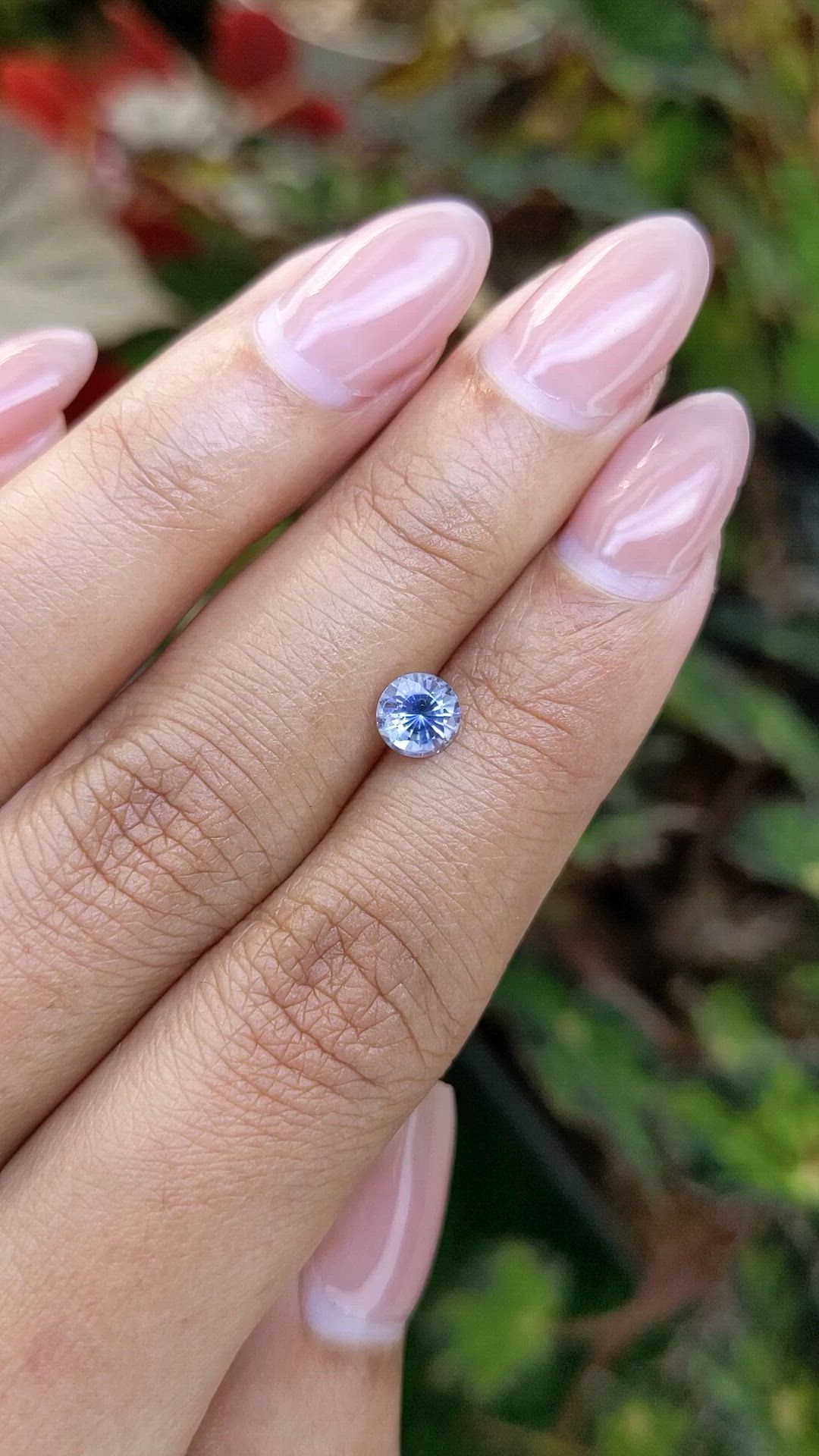 0.80 Ct. Blue Sapphire from Ceylon (Sri Lanka) Size Video