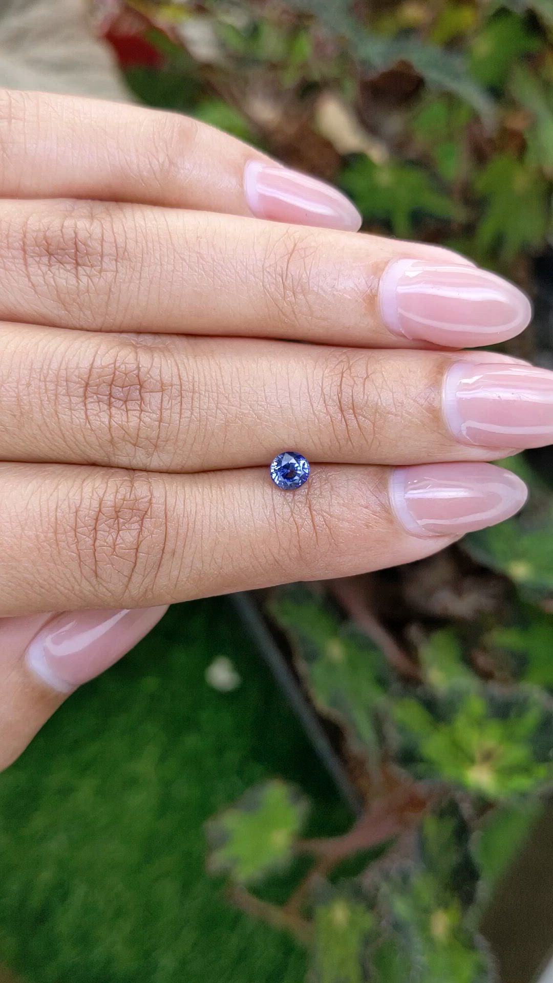 0.60 Ct. Blue Sapphire from Ceylon (Sri Lanka) Size Video