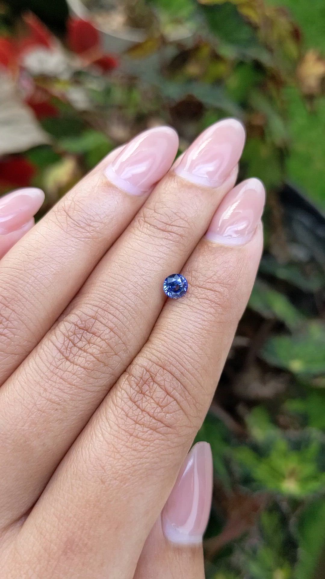 0.60 Ct. Blue Sapphire from Ceylon (Sri Lanka) Size Video
