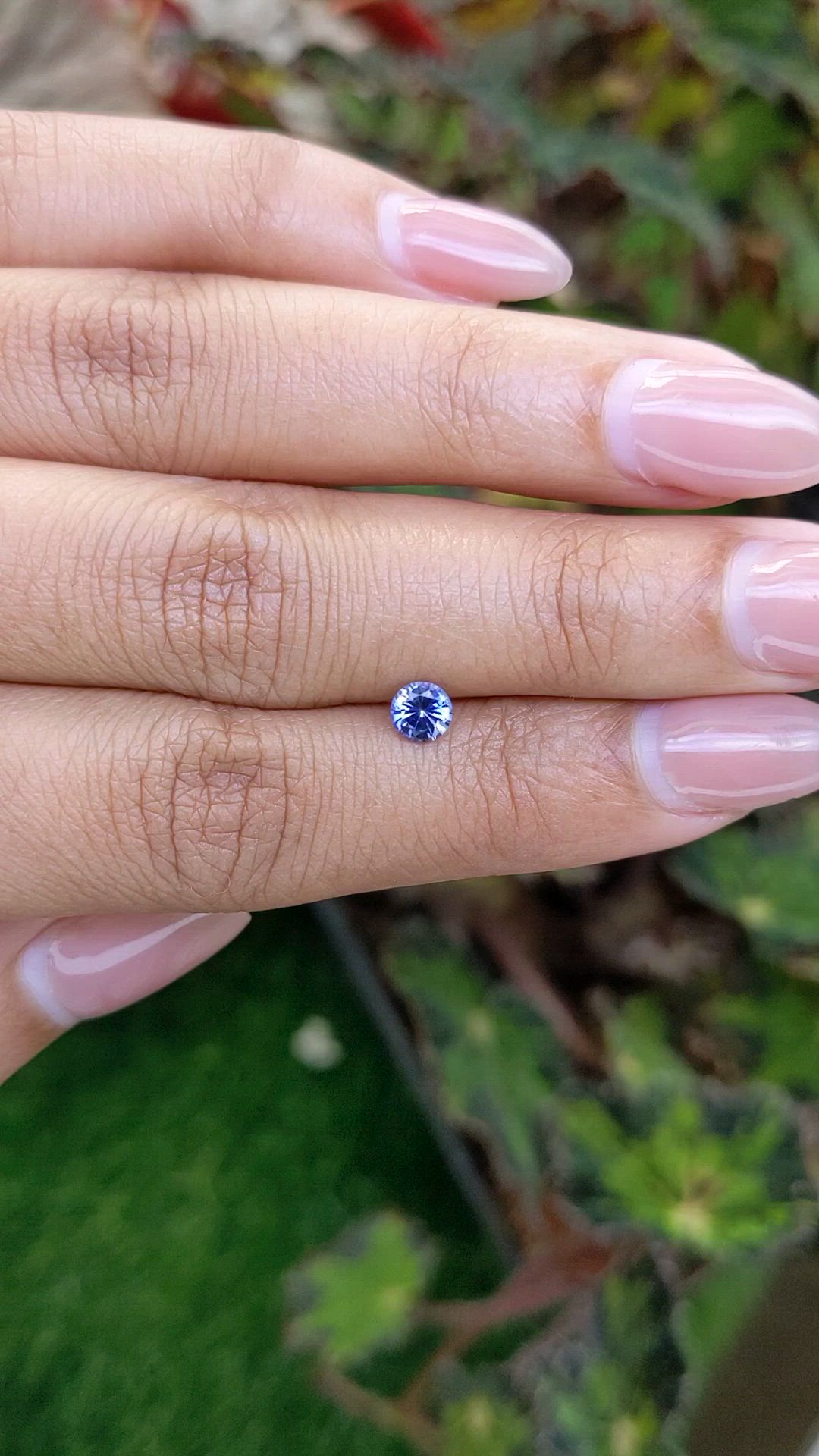 0.43 Ct. Blue Sapphire from Ceylon (Sri Lanka) Size Video