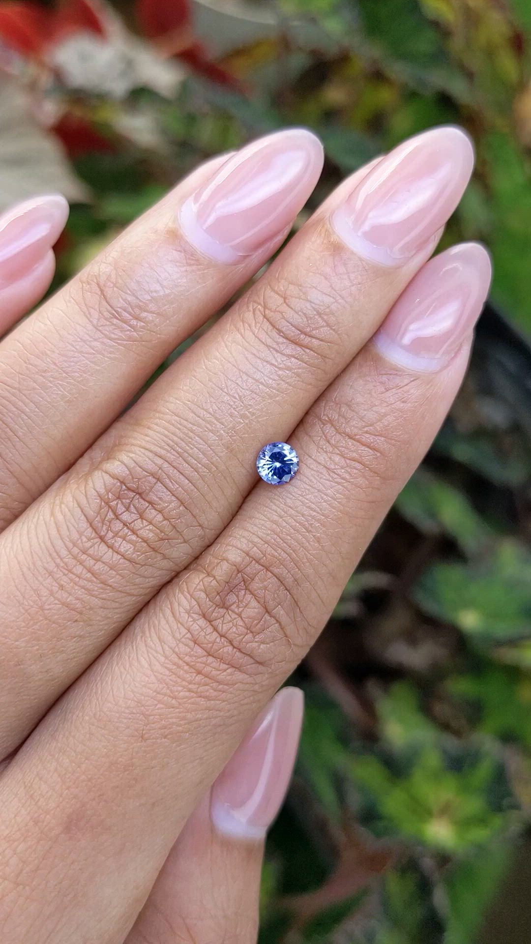 0.43 Ct. Blue Sapphire from Ceylon (Sri Lanka) Size Video