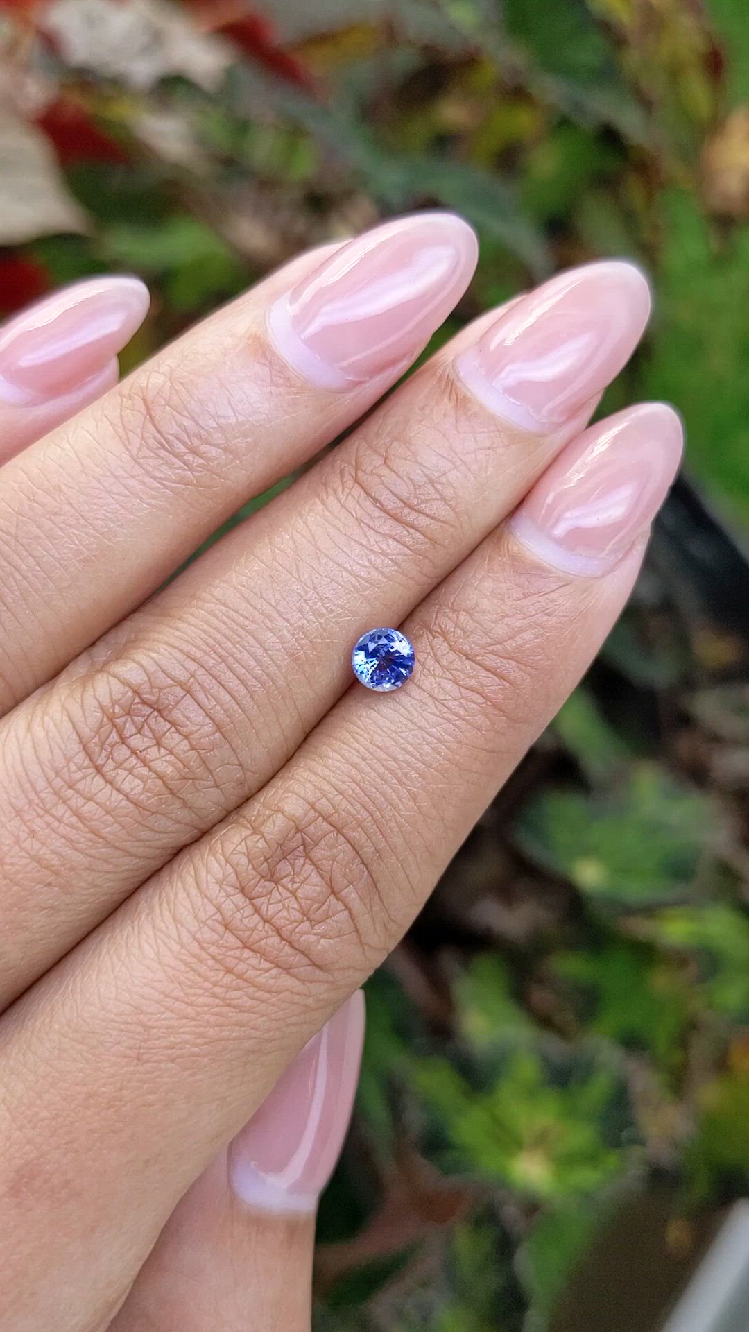 0.59 Ct. Blue Sapphire from Ceylon (Sri Lanka) Size Video