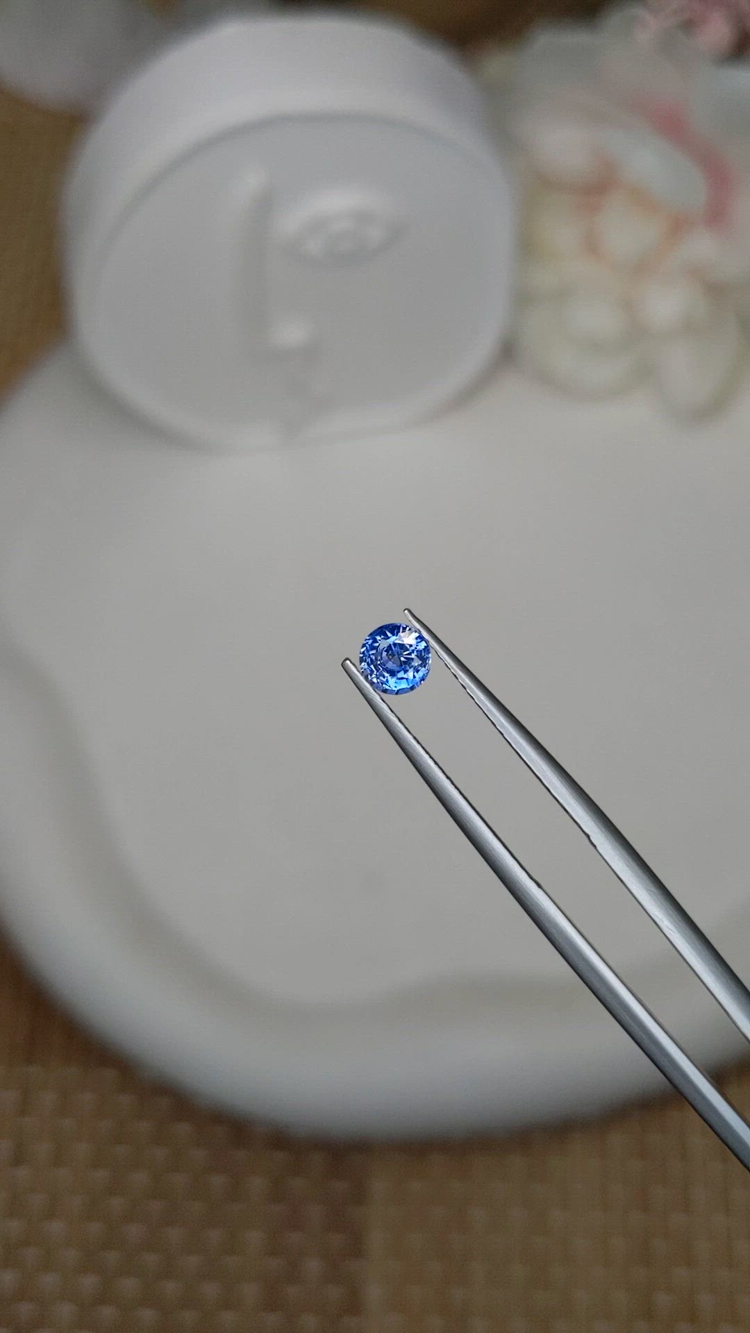0.59 Ct. Blue Sapphire from Ceylon (Sri Lanka) Size Video