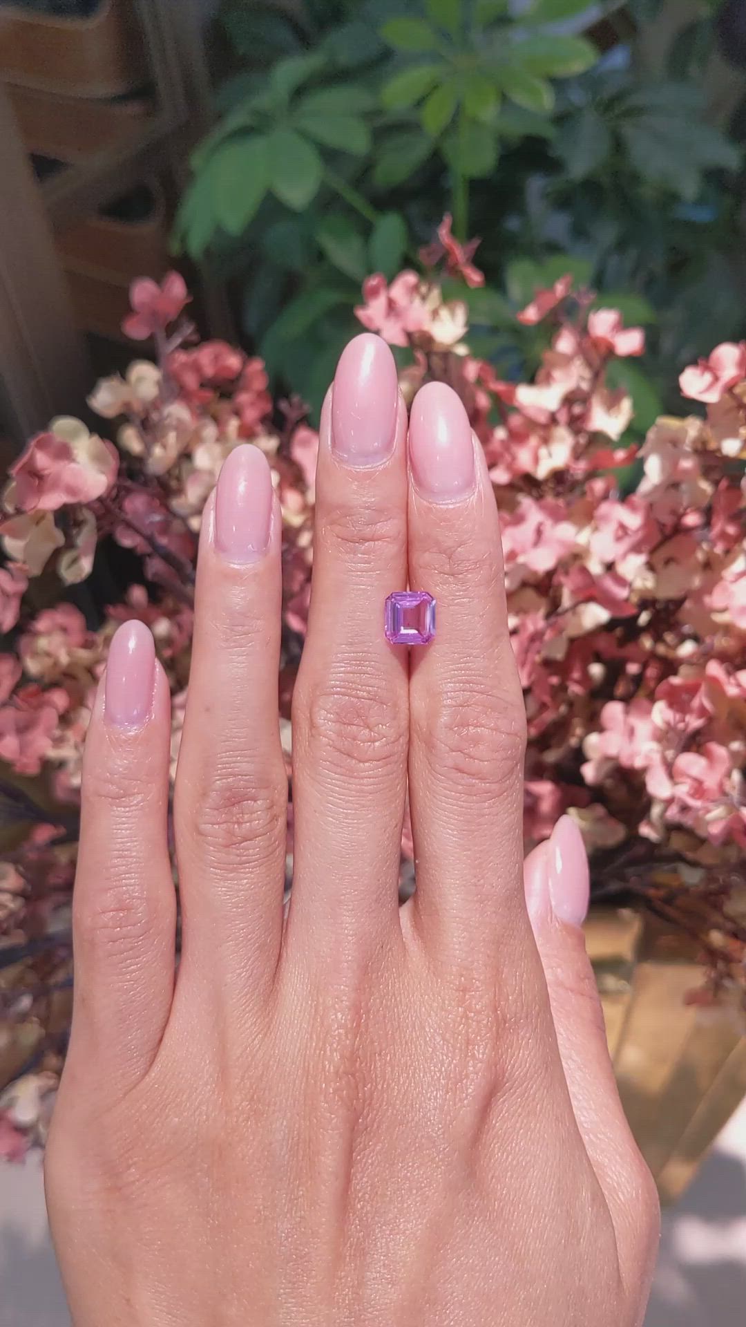2.01 Ct. Pink Sapphire from Madagascar Size Video