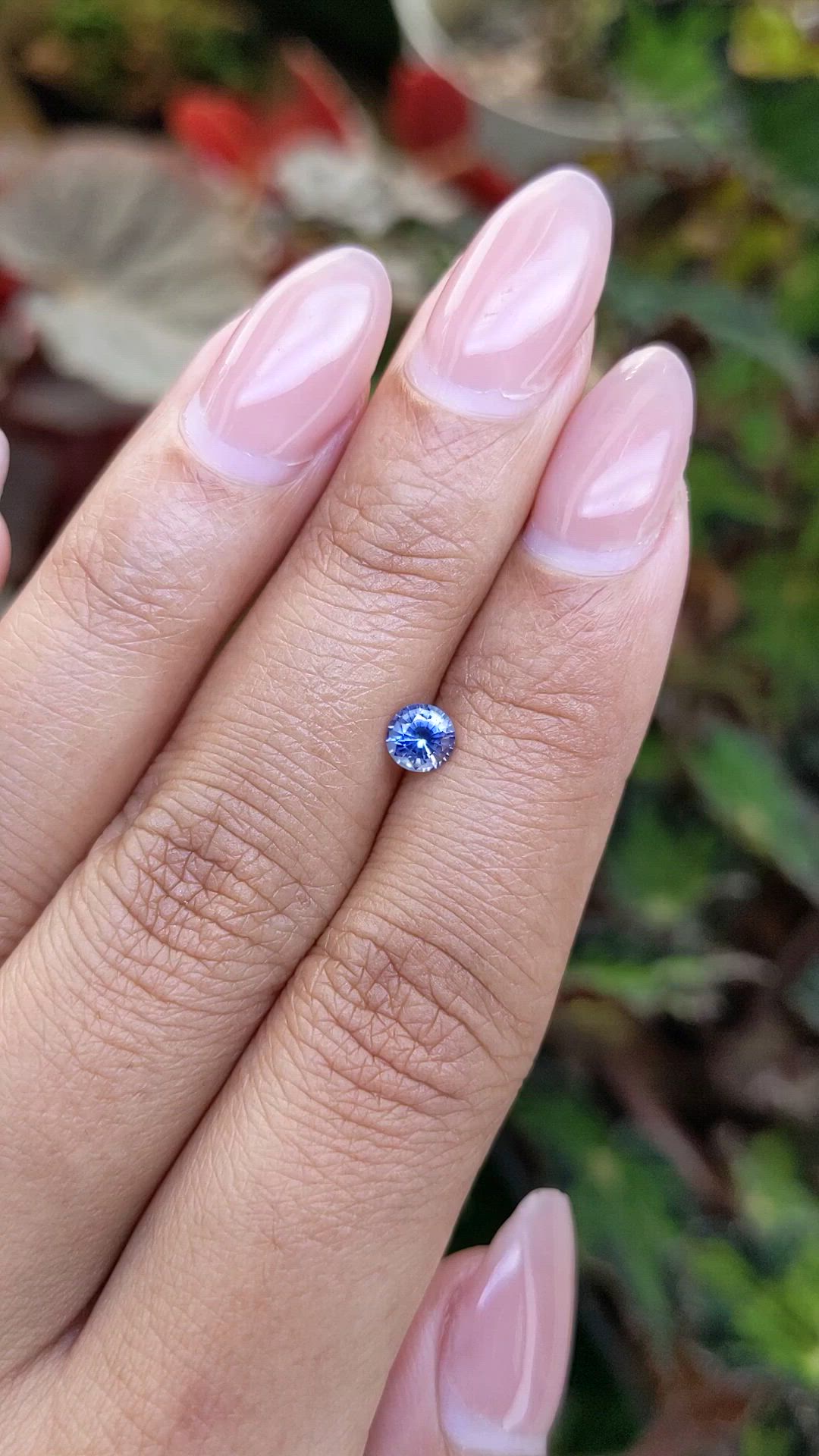 0.53 Ct. Blue Sapphire from Ceylon (Sri Lanka) Size Video
