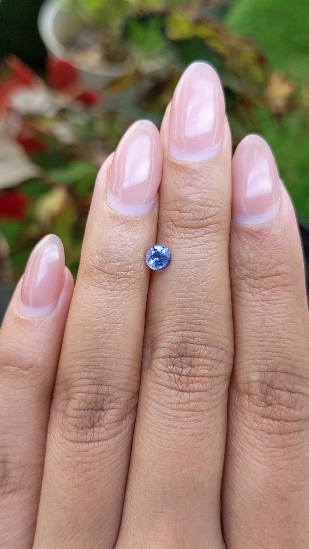 0.53 Ct. Blue Sapphire from Ceylon (Sri Lanka) Size Video